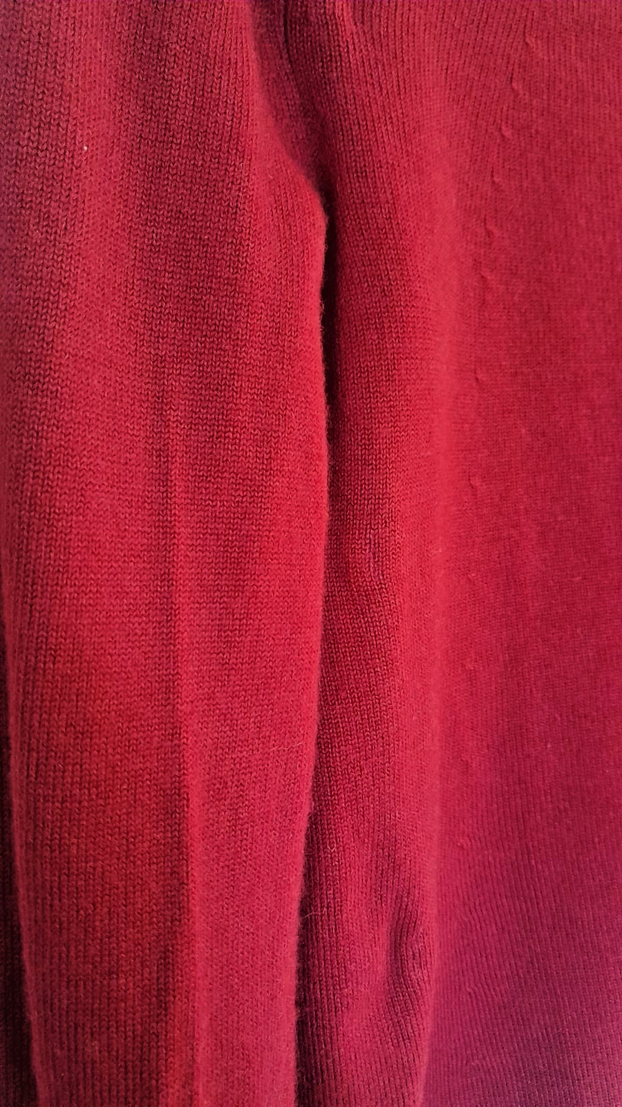 Armani Exchange Women’s Red Stretch Blouse – Wool Spandex Blend – Medium Size
