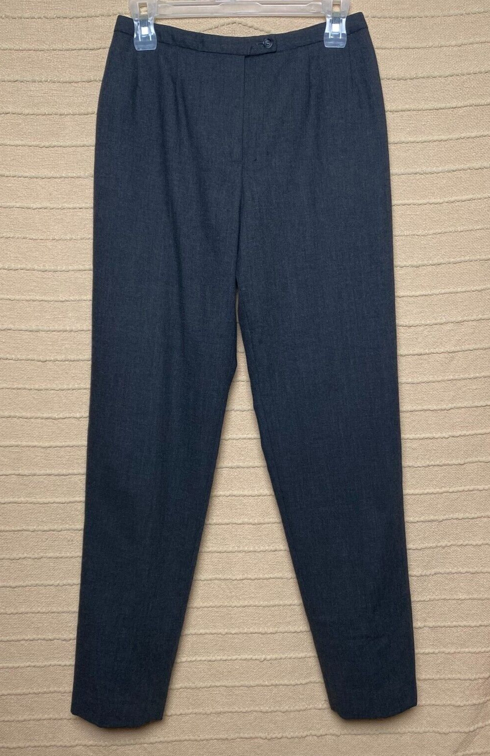 Vintage Harve Benard Sport Wool Pants Womens Charcoal Gray Lined Size 4 Tall