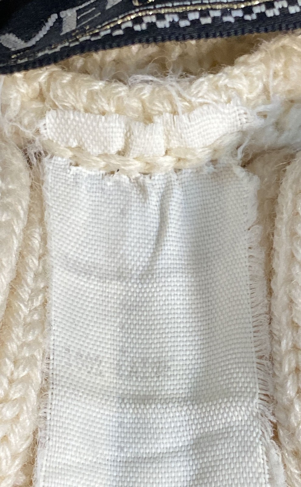 Vintage 90s Gianni Versace Couture Women’s Cream Cable Knit Turtleneck Sweater