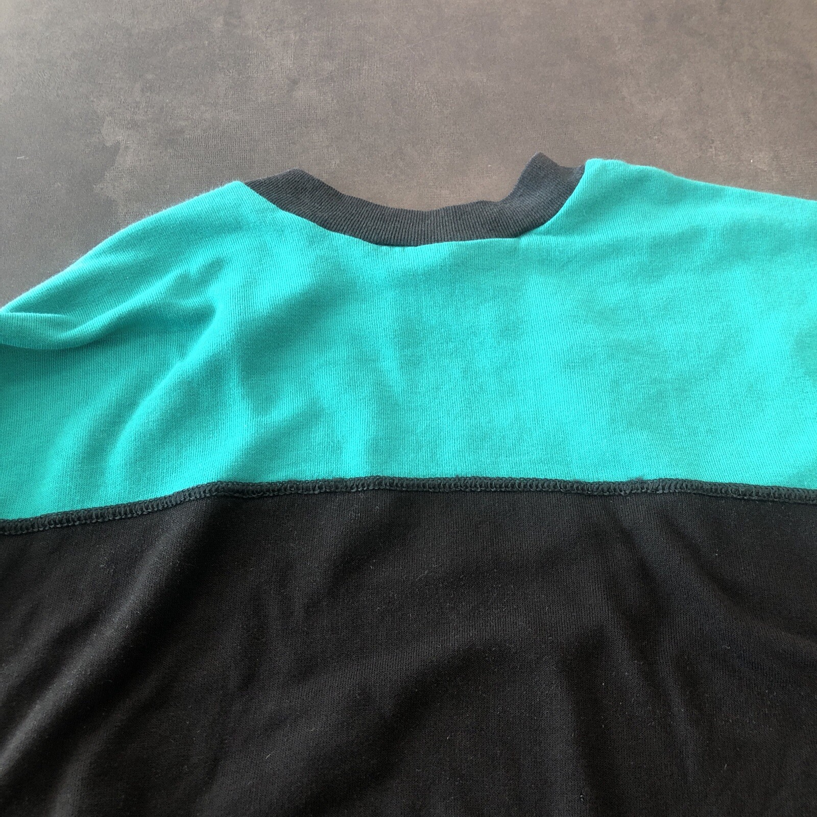 Vintage Runner Up Color Block Crewneck Sweatshirt Made In USA