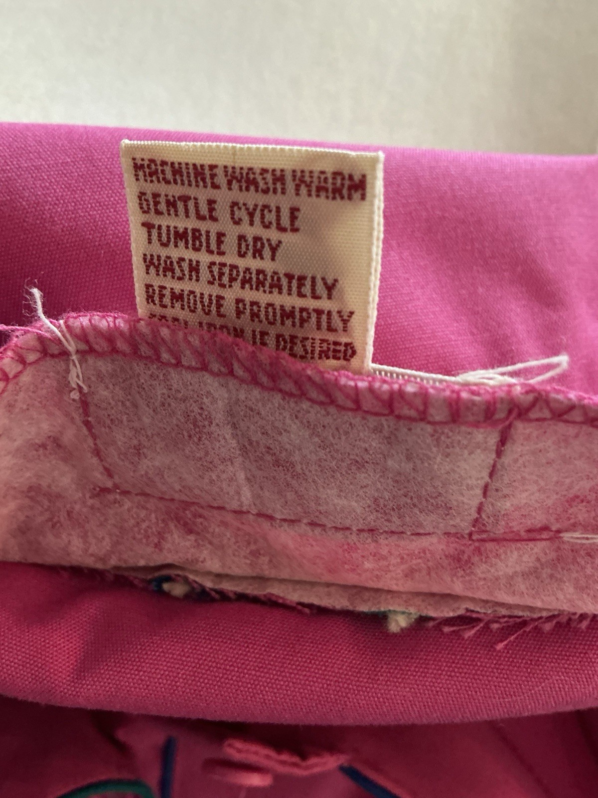 Vintage Day Dress Townhouse 80s Prep Pink Color-block Piping Whimsy 14 M L
