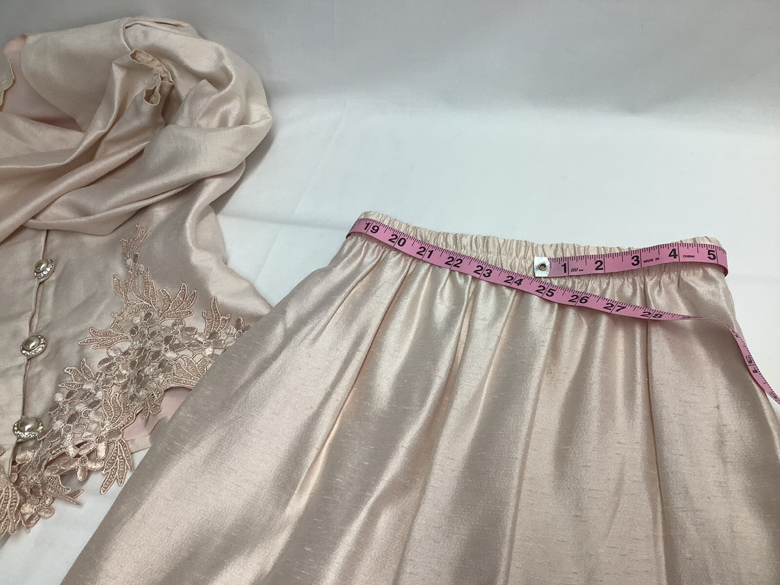 Michael Marcella Ltd Light Pink Skirt Set Womens Vintage Size 6 MTG230220/MB4