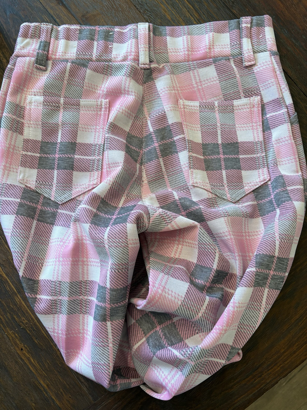H BAR C California Ranchwear Women’s Pants Pink plaid Excellent True Vintage