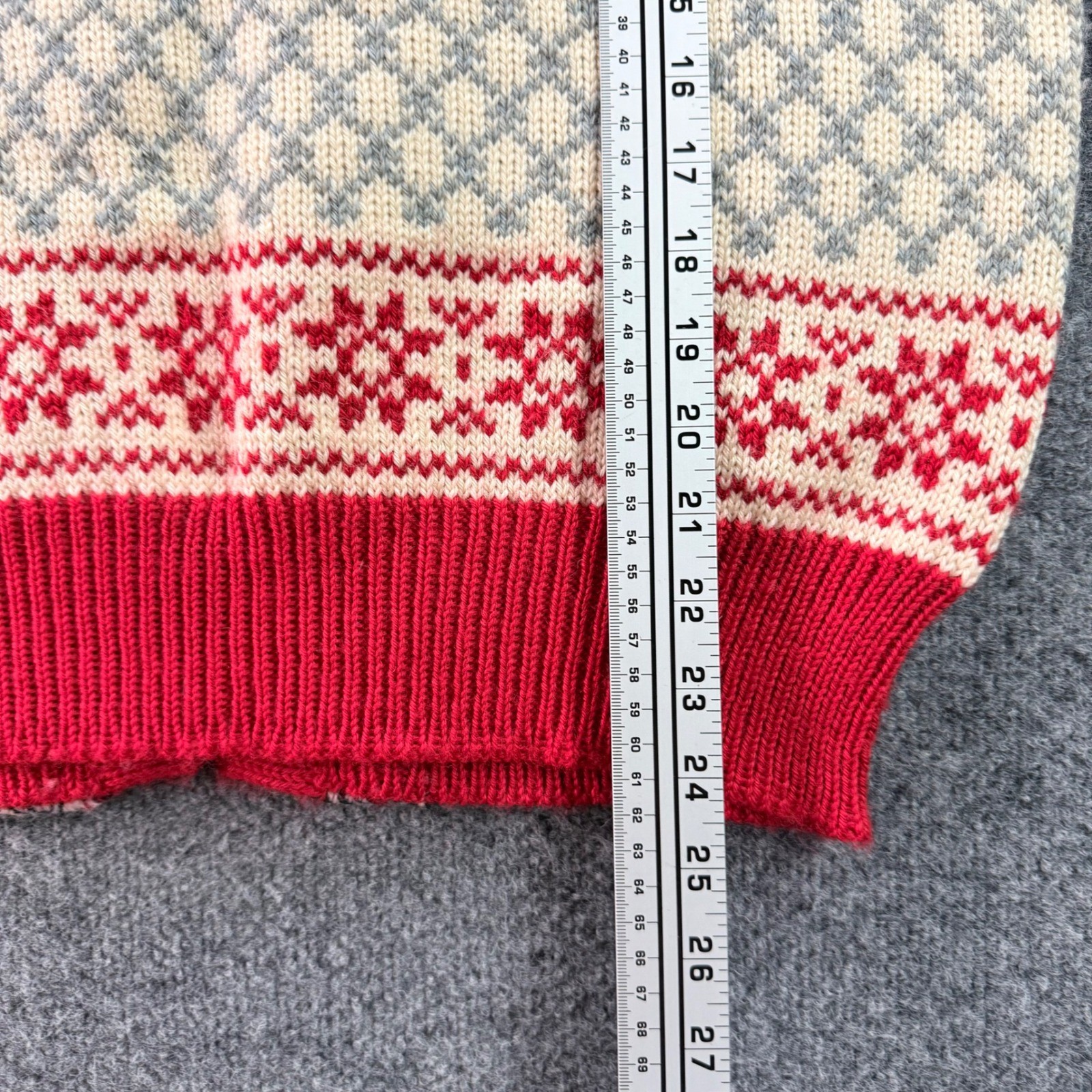 Vintage Dale of Norway NordicFair Isle Pure Wool Cardigan with Metal Clasps S