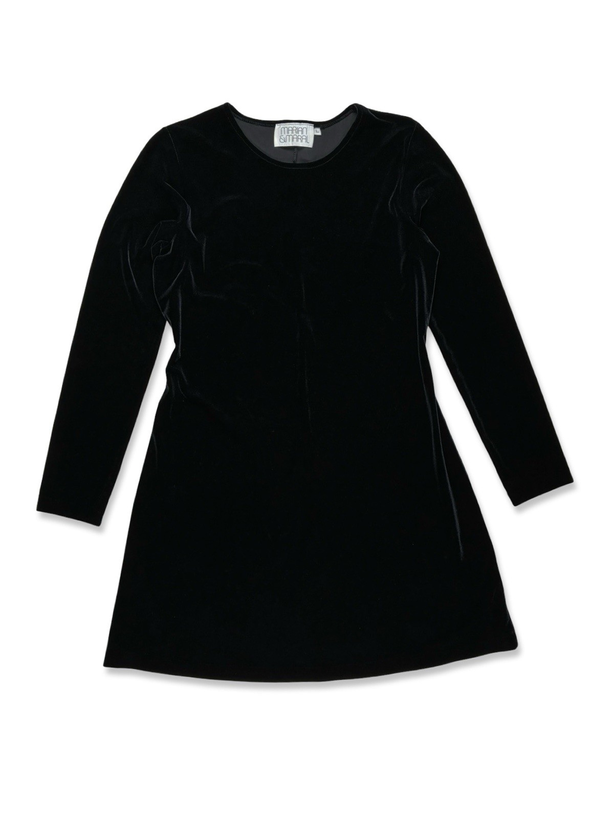 Marian & Maral Women’s VTG 90’s Black Velvet Sheath Dress Whimsigoth Witchy L