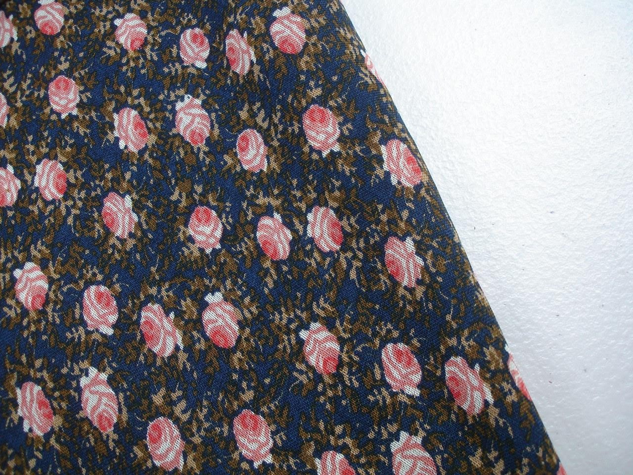 Women’s M L 10 Vtg 1960’s Pauline Trigere Long Sleeve Floral House Dress Scarf