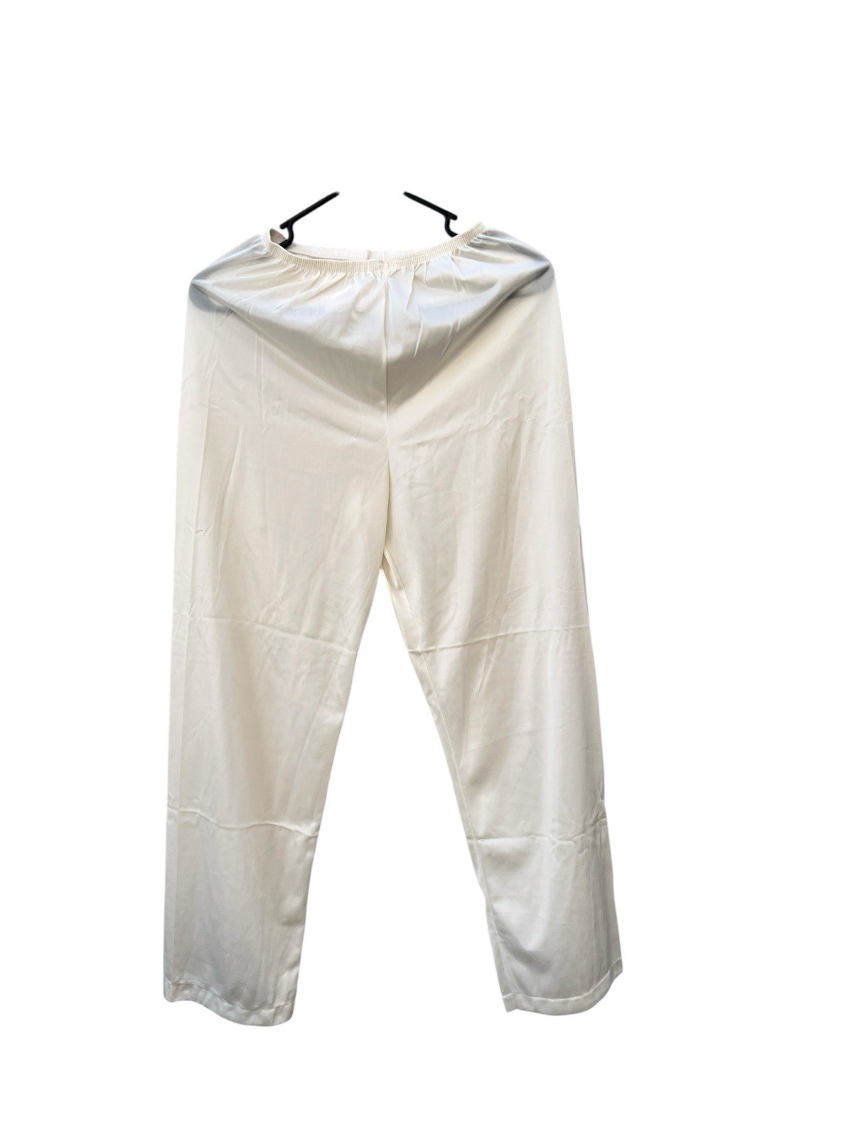 Sears Roebuck The Fashion Place Vintage Cream Sheer Nylon Two Pc Pajama Top Pant