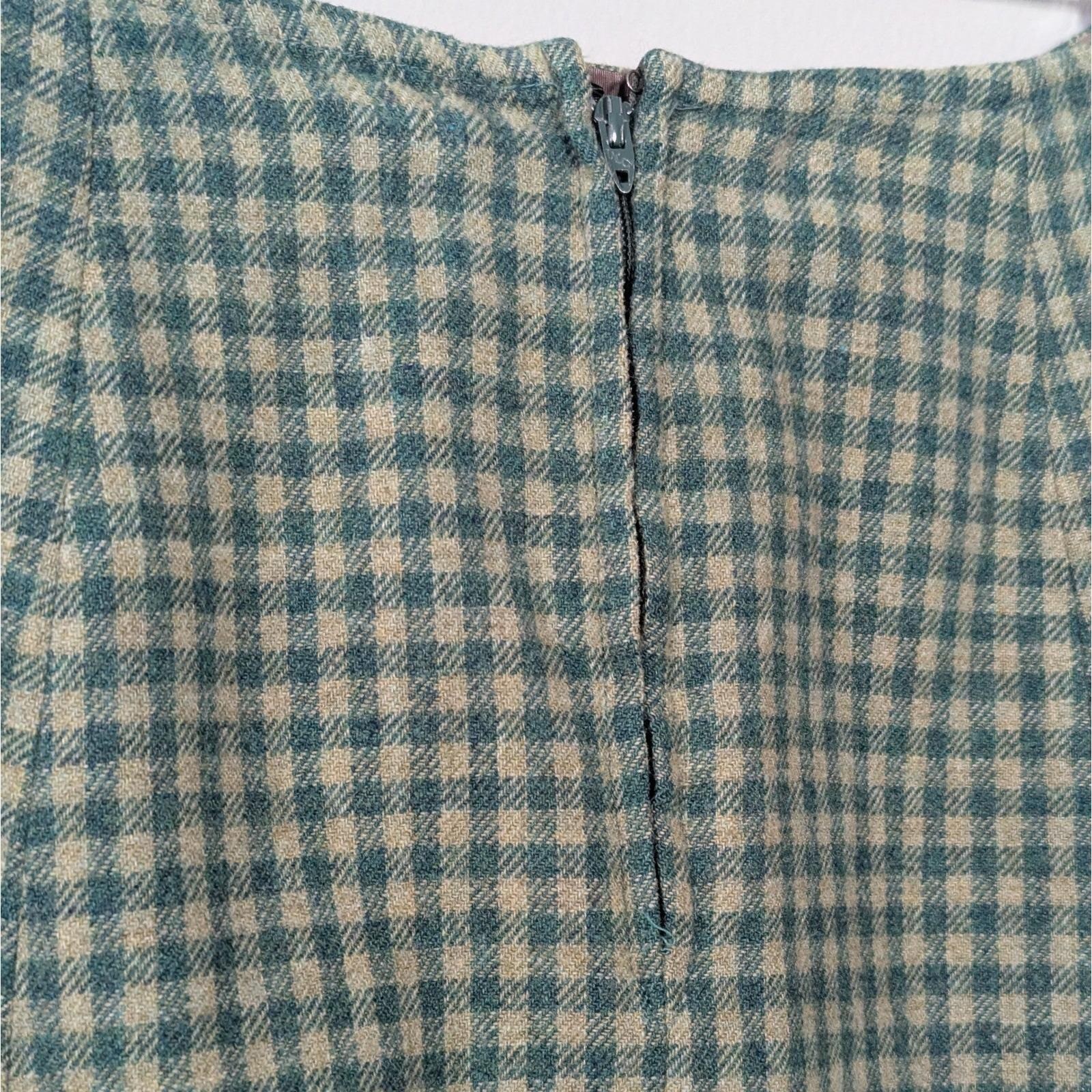 Vintage Pendleton Wool Skirt Grandma Librarian Lined 25″ Waist Twee Rockabilly