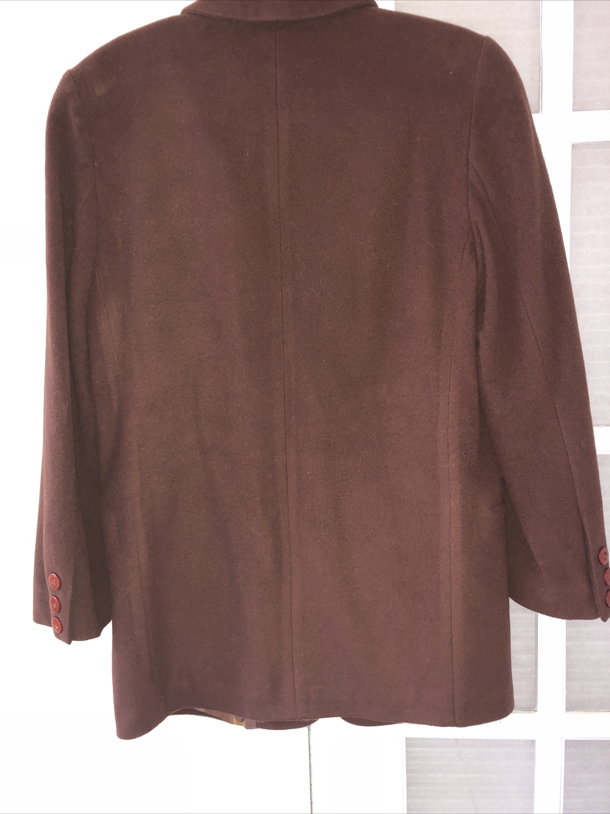 Henri Bendel Jacket Blazer Size 2 Brown Wool Blend Two Button Style NEW VINTAGE