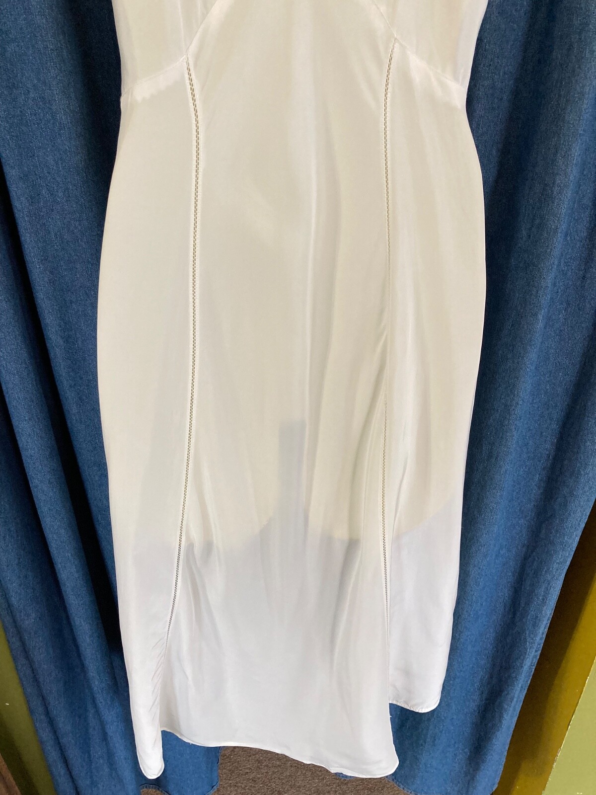 New Old Stock Retro Carol Brent Straight Cut Princess Style Slip Sz 34″ Small