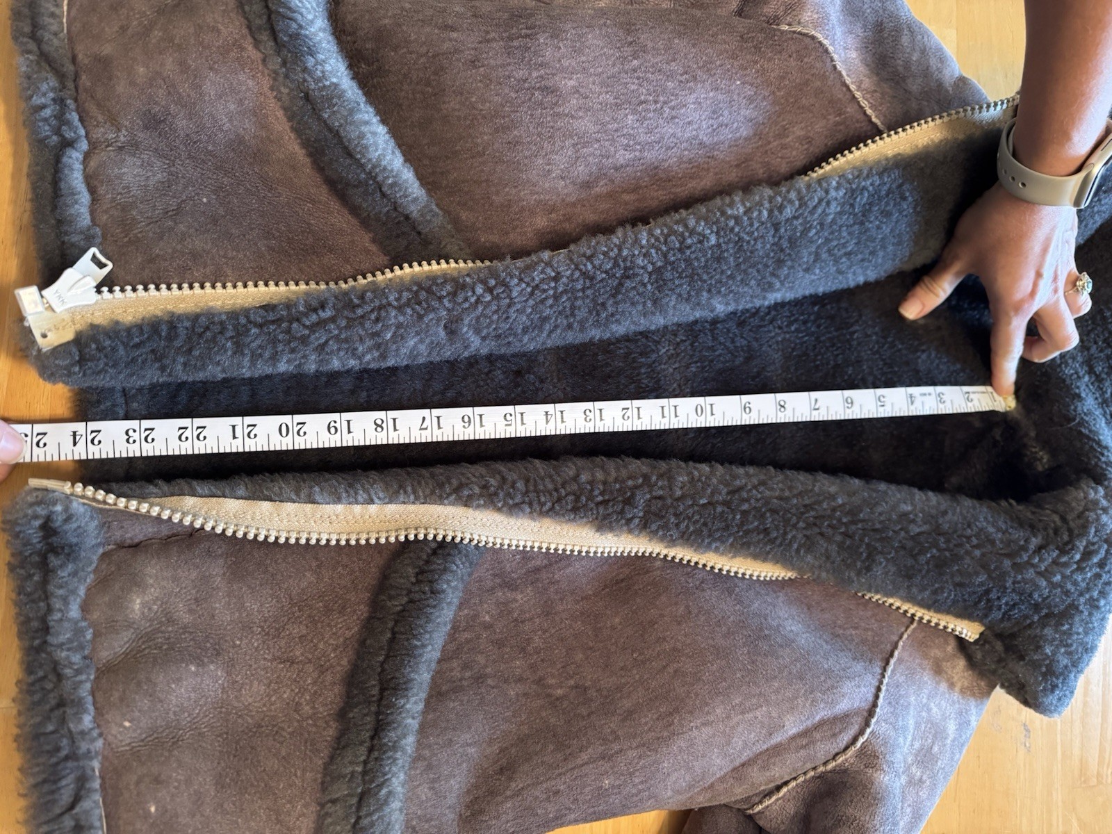 One Of A Kind: Vintage Unique Handmade Artesian Sheepskin Jacket. Warm & Comfy.