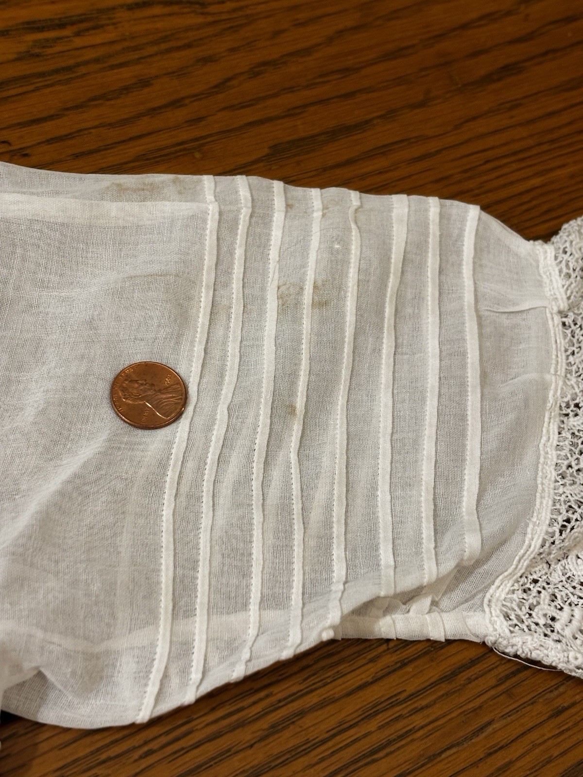 Antique Edwardian White Cotton /Crochet/Lace/ Tea/Day DRESS