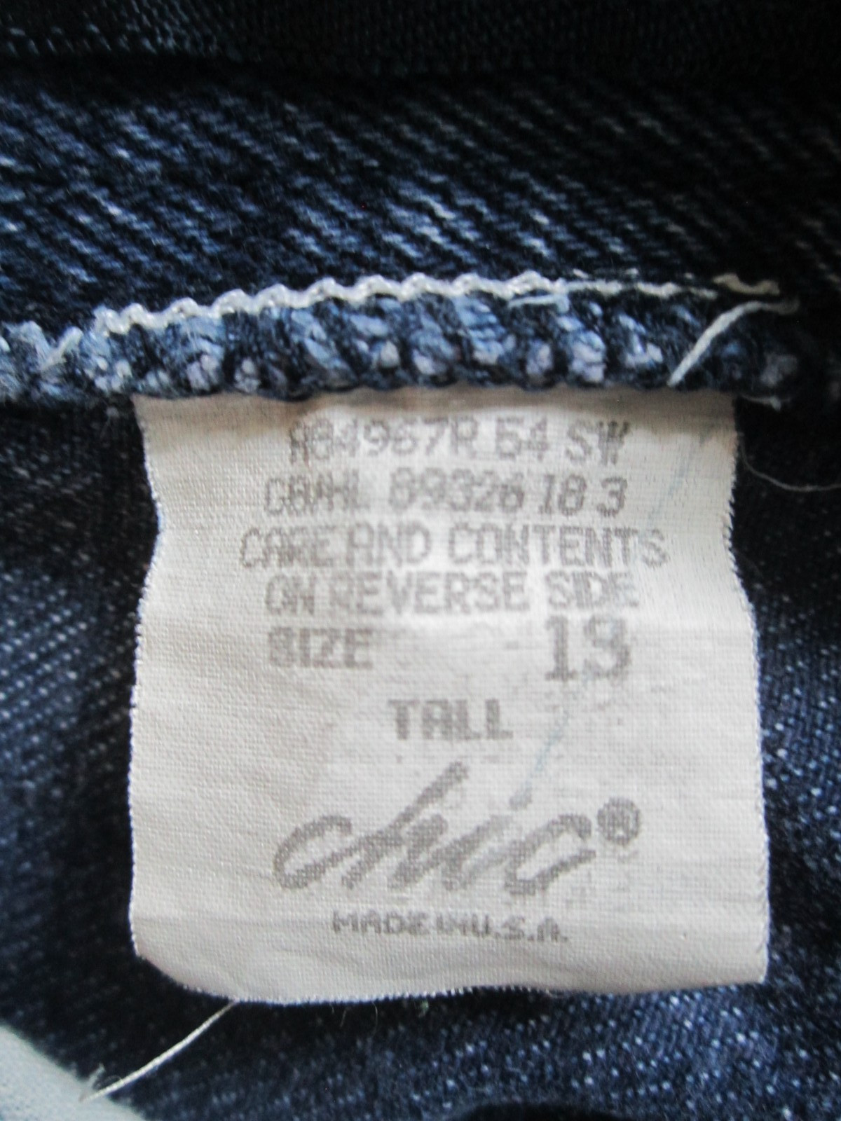 Vintage Chic Hipster Jeans Women’s MOM Denim PANTS 80s Sz 13 T High Waisted Worn