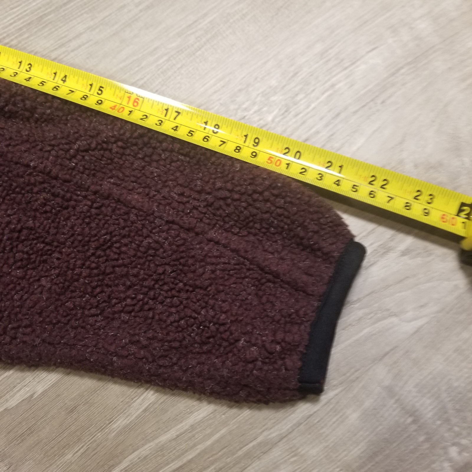 Vintage 90s Woolrich Full Zip Sherpa Fleece Jacket Womens Medium Maroon Burgundy