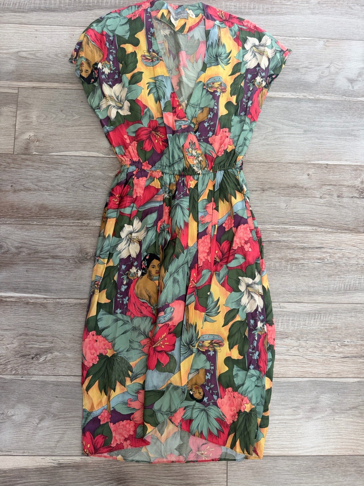VTG CAROL ANDERSON OF CALIFORNIA TROPICAL HAWAIIAN DRESS MADE IN USA SIZE 5/6