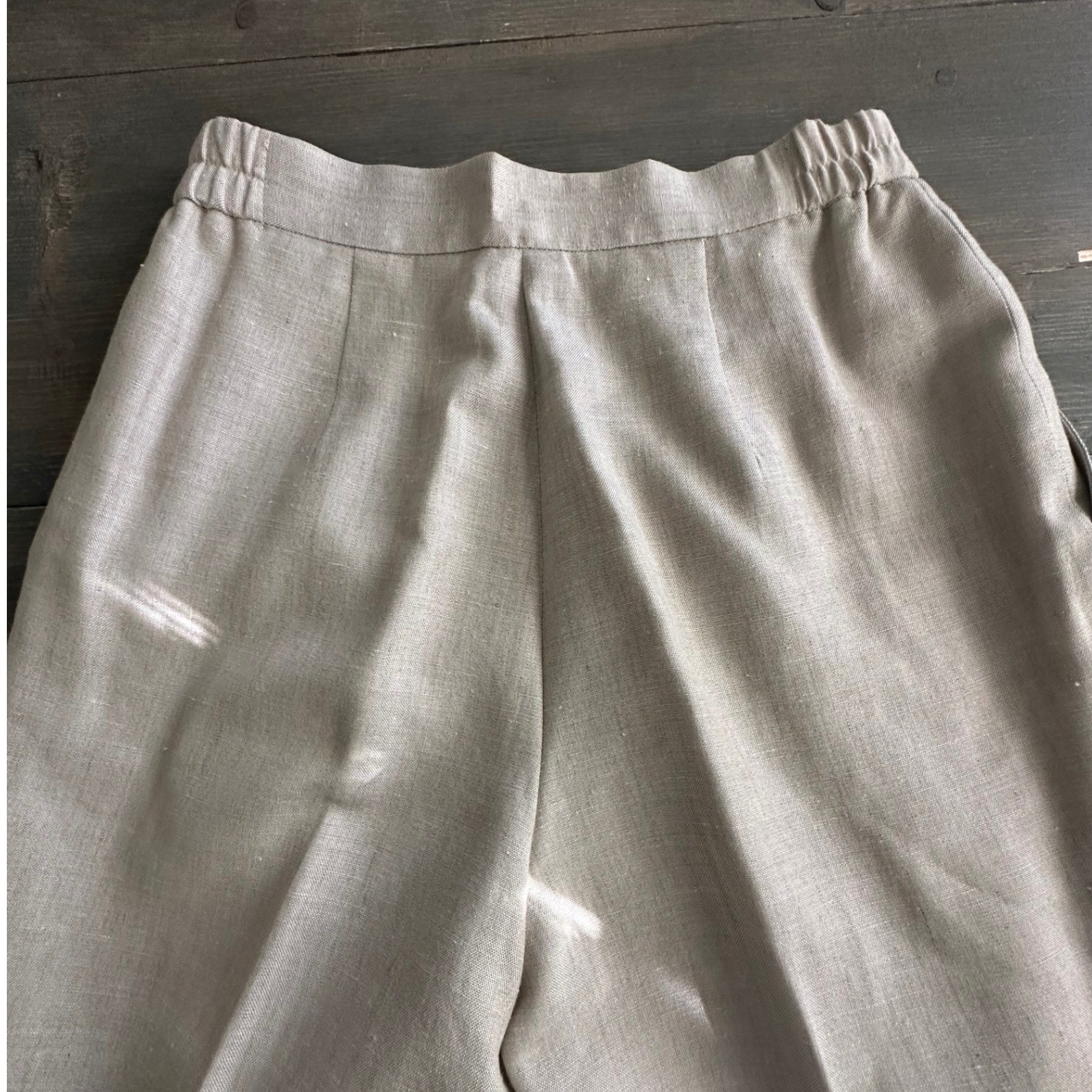 Vintage David Brooks Beige Linen High Waisted Pleated Pants USA Women’s Size 10
