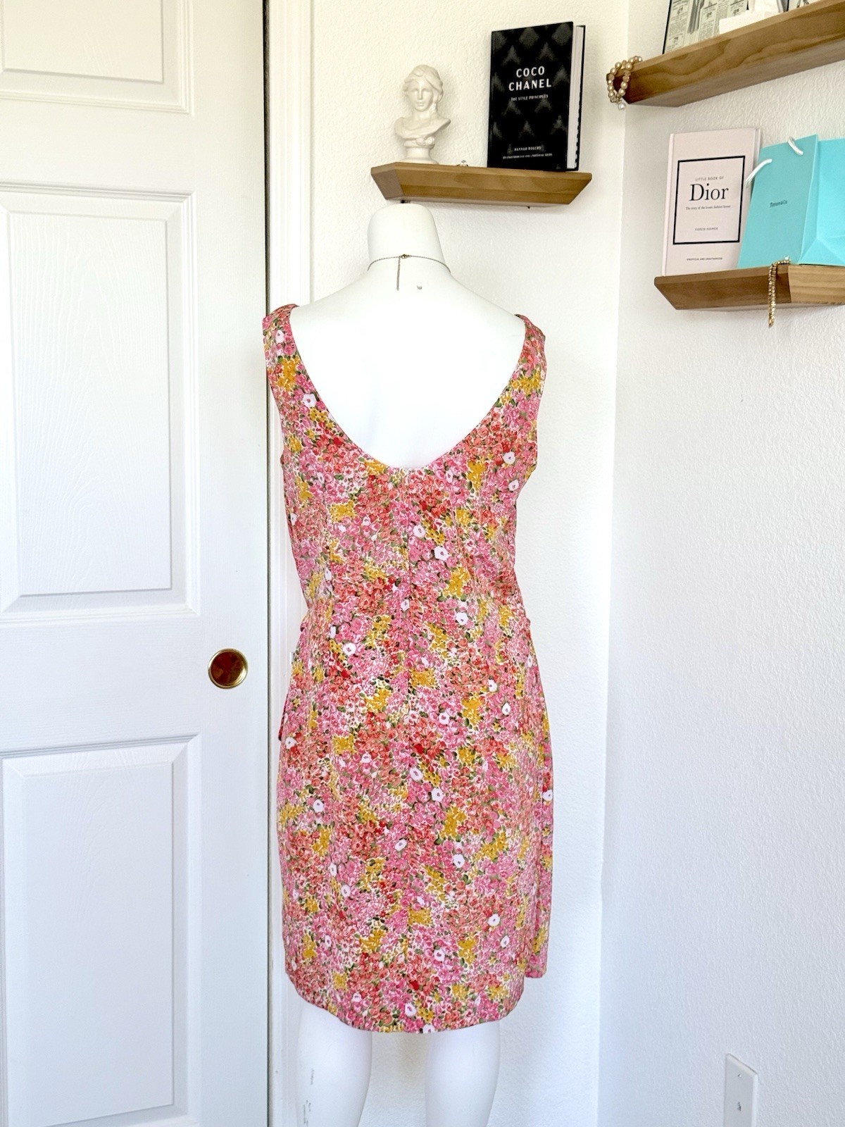 Vintage Guess by Georges Marciano 2 Floral Wrap Mini Dress 80s 90s Cottagecore