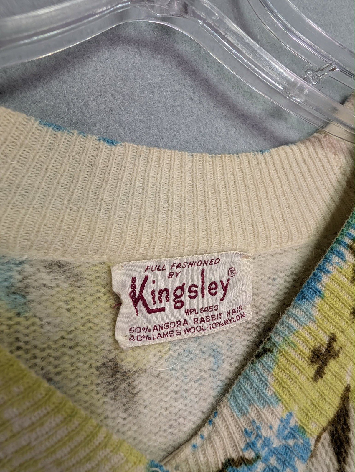 Vintage Kingsley Cardigan Sweater Small Yellow Floral Academia Librarian