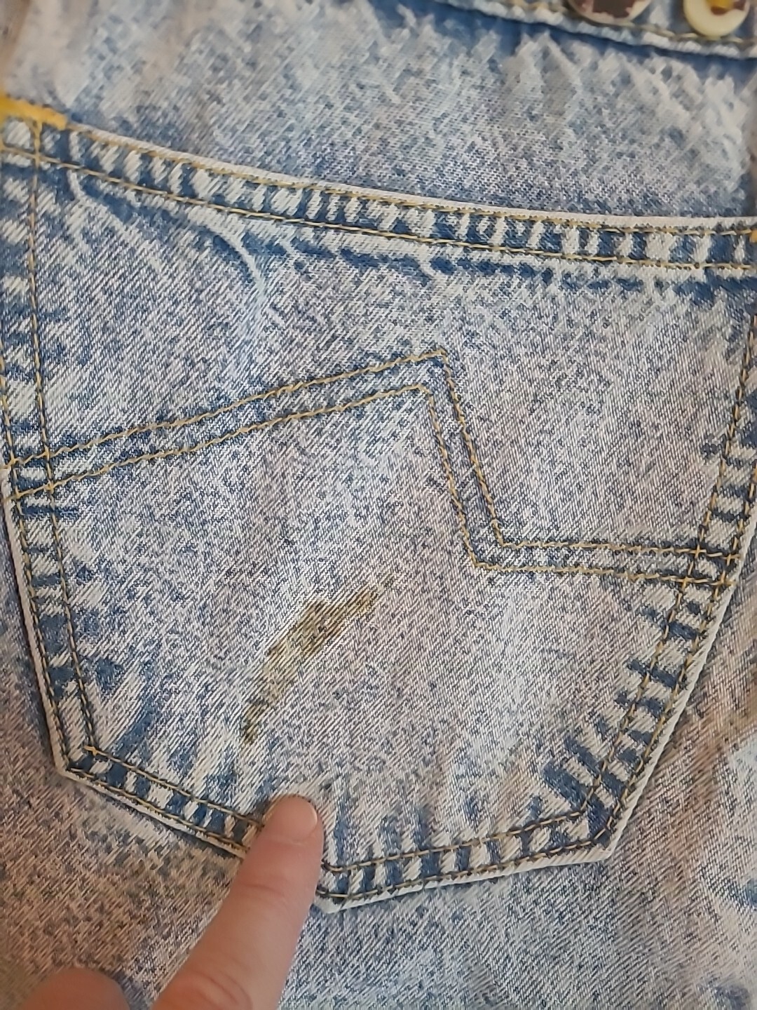 Vintage 1980’s Joujou Blue Jeans ~ Acid Wash Hippy Style ~ Size 5/6