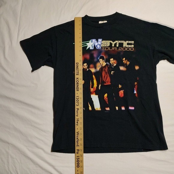 NSYNC Tour 2000 Double Sided T-Shirt Large Winterland Tag Y2K