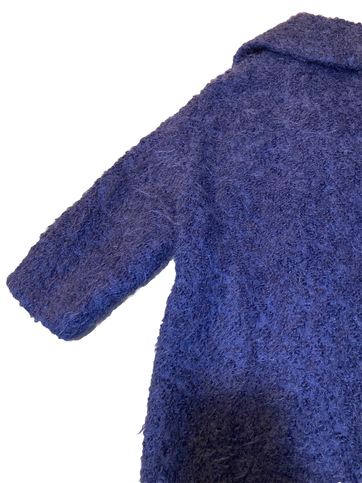 Vntg 1960’s Monte Sano Pruzan Mohair Cocoon Coat Nordstrom Plum Purple Wool M L