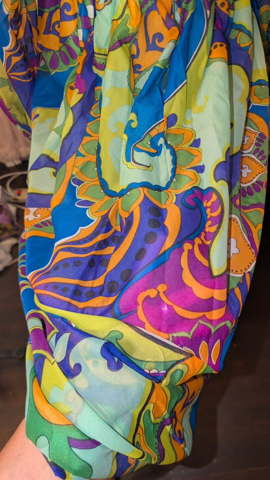 Incredible 1960’s Psychedelic Murray Hamburger&co. Maxi Dress