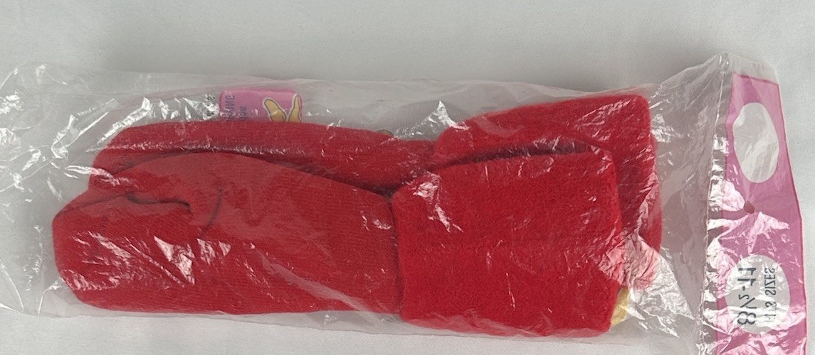 Vtg NEW Red Snugglers Brushed Orlon Bootliner Lounging Socks Sz 8.5-11