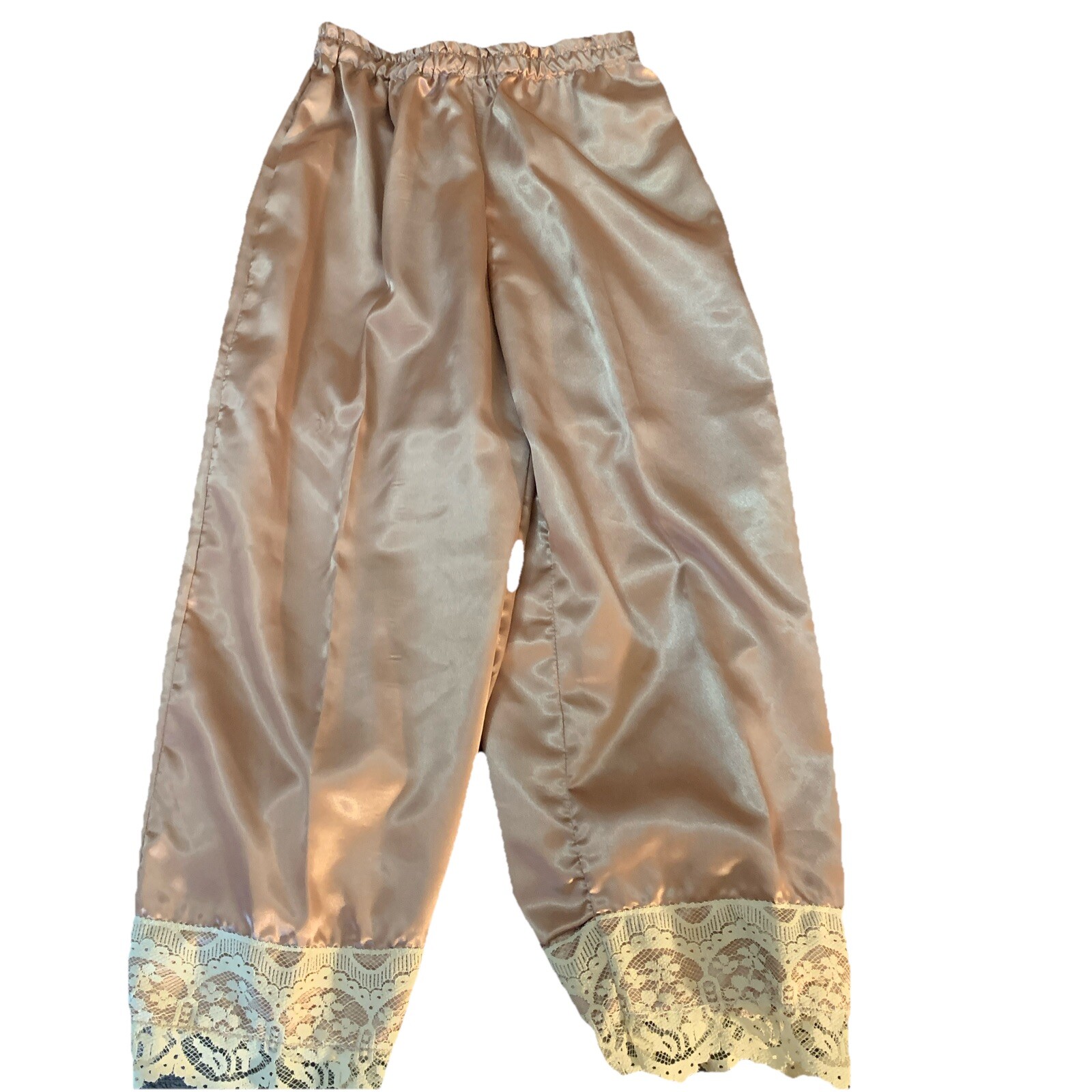 Vintage Irene Parson Bed Jacket Lounging Pant Set Size Small Satin USA