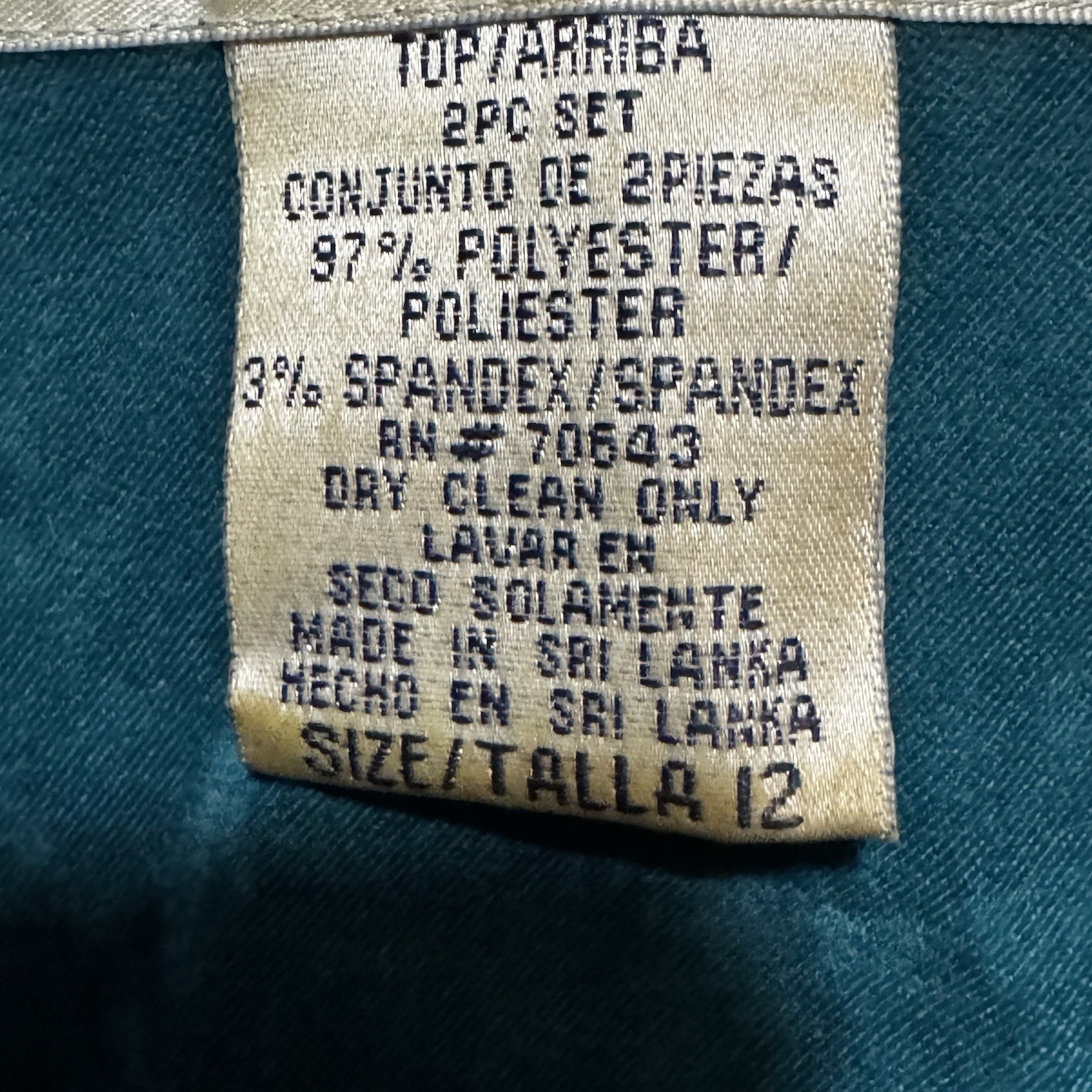 Jessica Howard Teal Black Block Pattern Zip Jacket Women’s Size 12 Vintage 90s