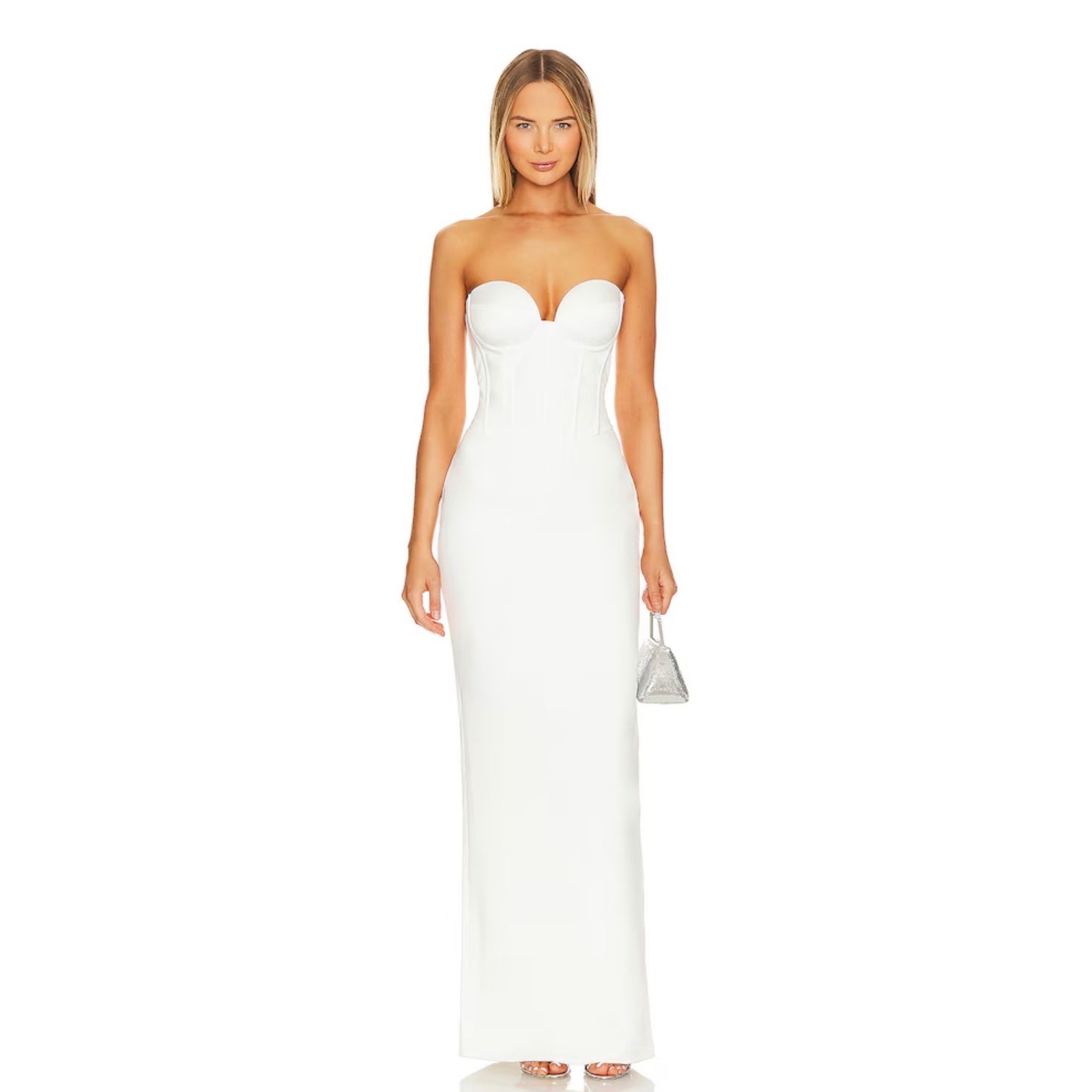 retrofete Luna Cocktail Dress in White Size XXS Please See Pictures