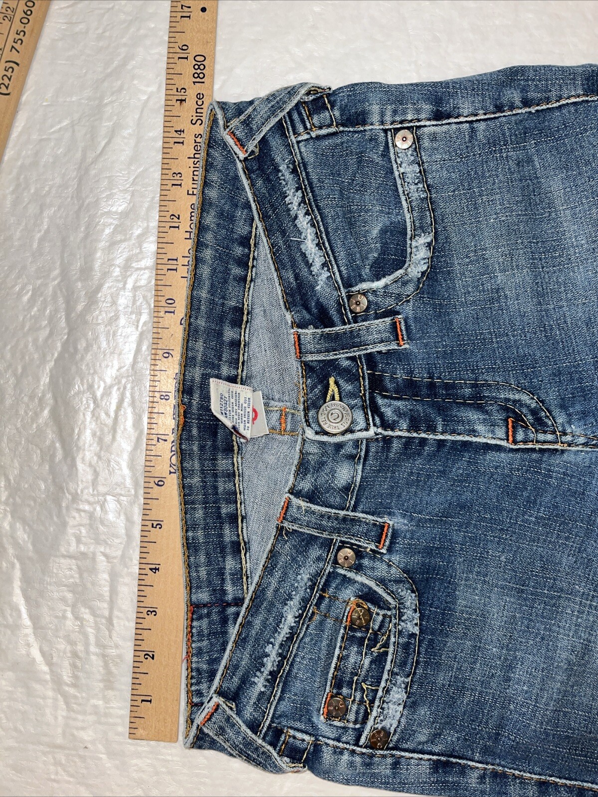 vintage Y2K True Religion Johnny MADE IN USA jeans womens 29 30 32 straight leg