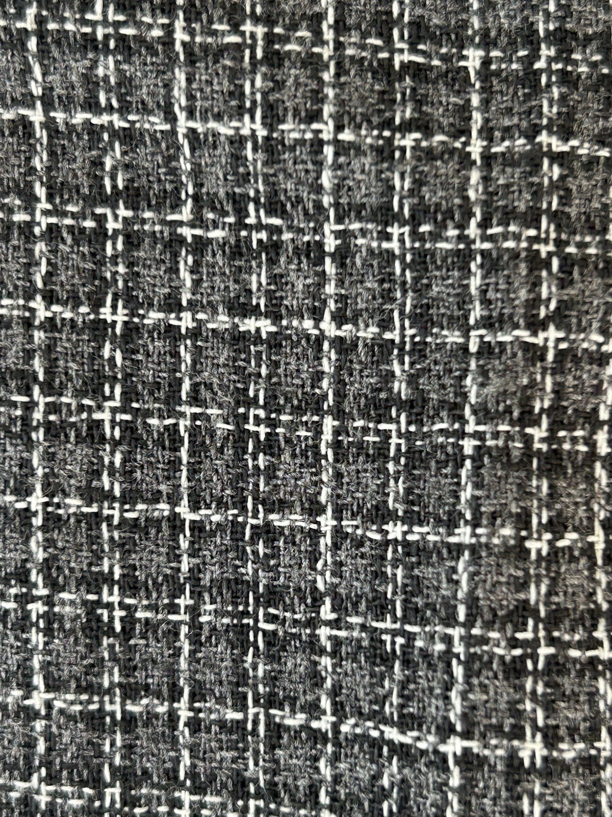 NOS VTG Grey Plaid Check High Waist Baggy Pleats Annie Hall Keaton Pants 28×28.5