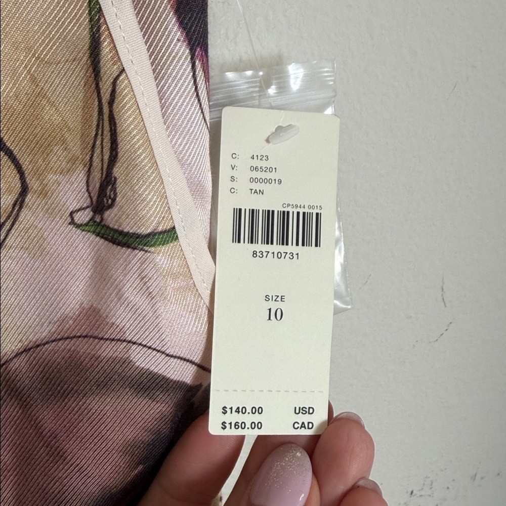 NWT By Anthropologie Palazzo Utility Cargo Pants Floral Size 10 Summer Vacay