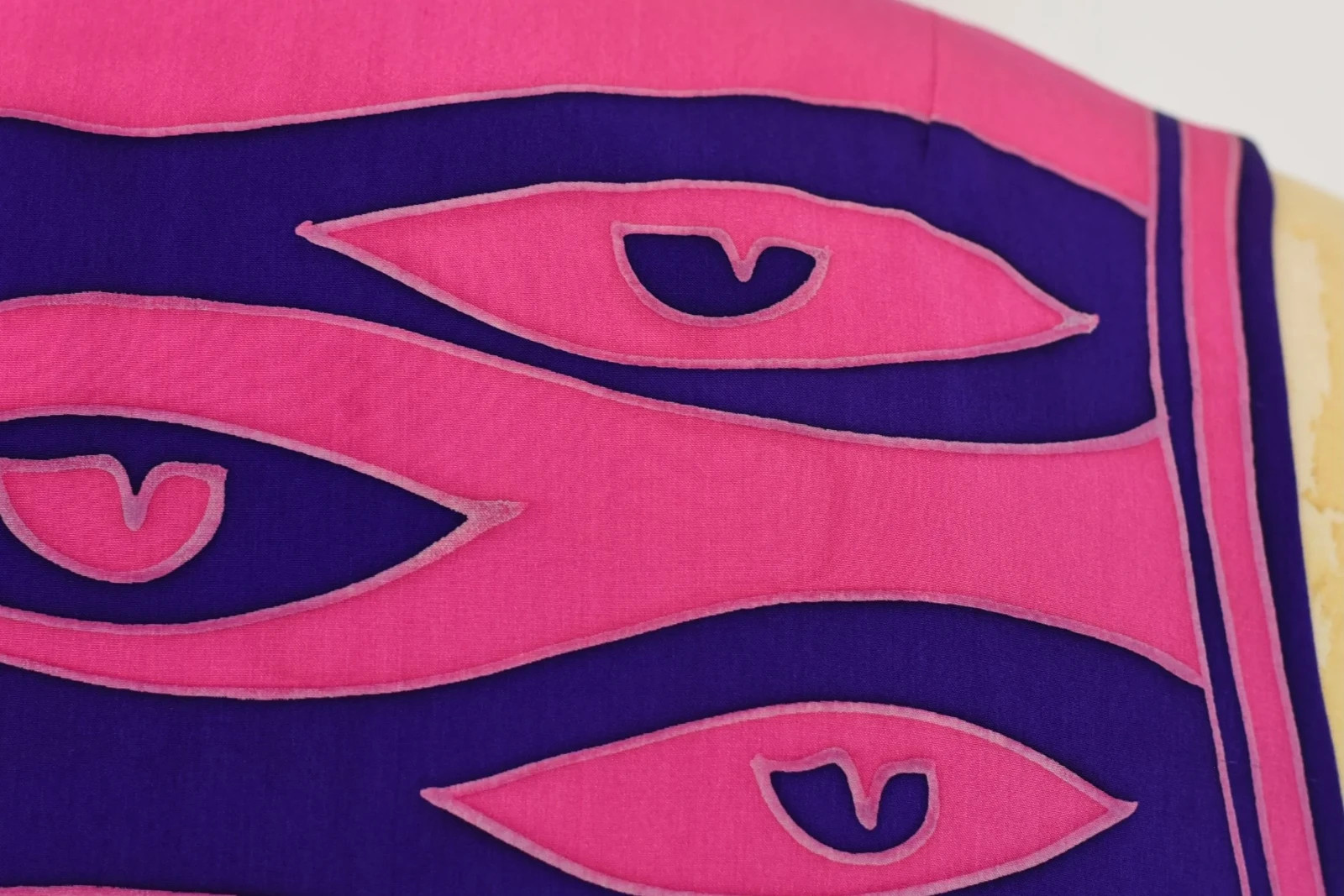 Vintage Chloé Pink Purple Silk Printed Dress with Belt