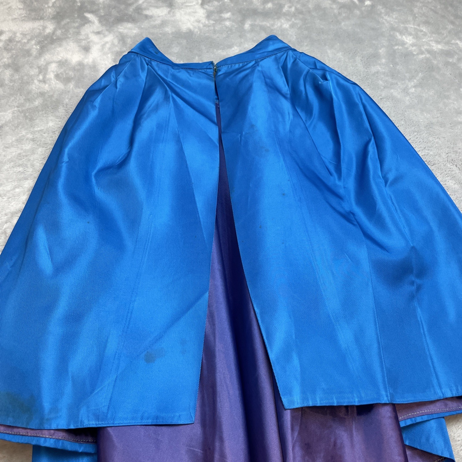 Vtg 50s Lorrie Deb San Francisco Dress Size 5 Turquoise Cocktail Overskirt 60s