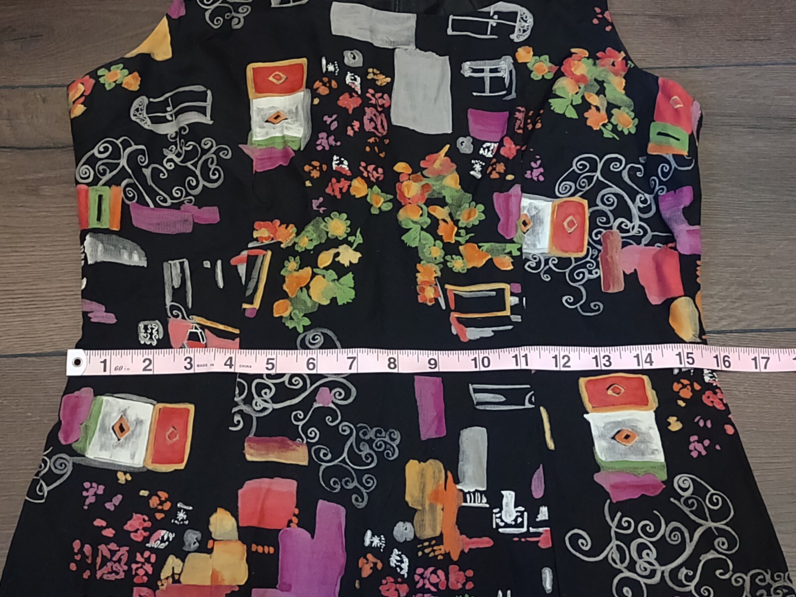 Vtg Rabbit Rabbit Rabbit Designs Size 10M Dress, 90s Floral Pattern, Grunge!
