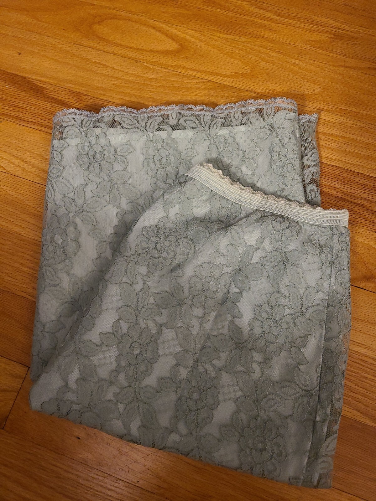 Vintage Sears Charmode Lingerie Double Layered Half Floral Lace Slip Medium-Shrt