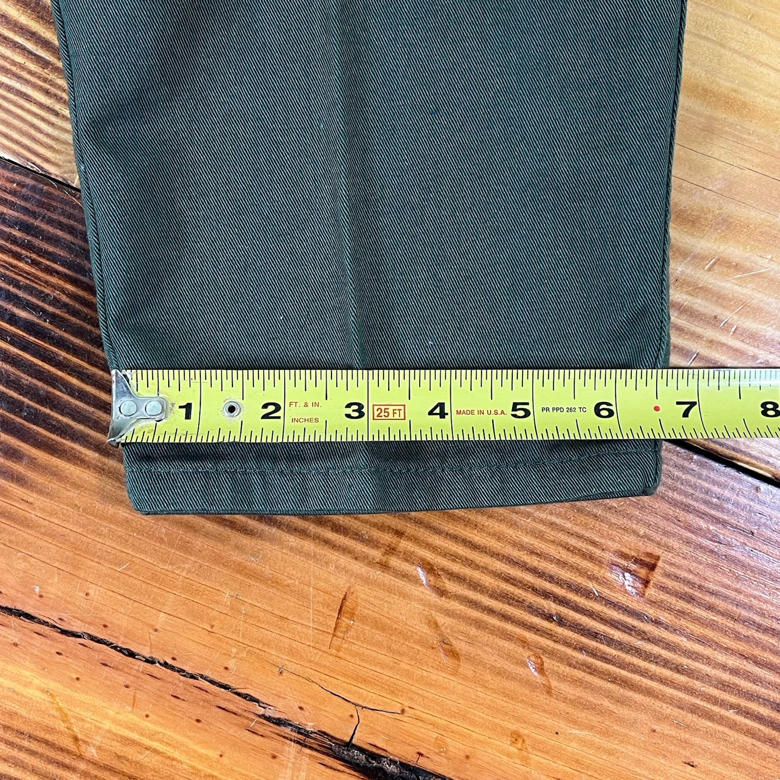 Vintage 1988 Levi’s Dockers Pleated Pants Green Khaki NOS Sz 10 See Photos READ
