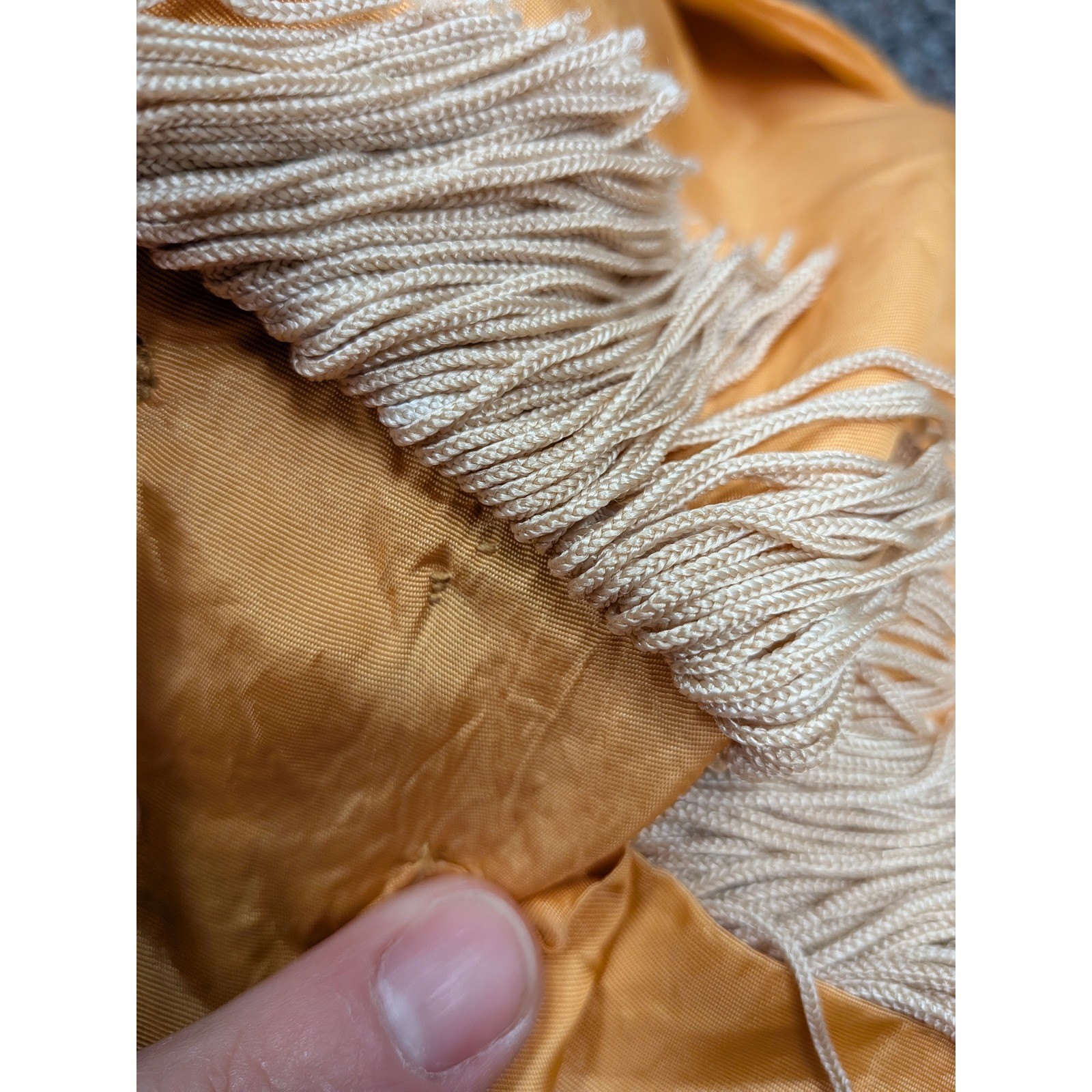Vintage Western Fringe Shirt Gold Yellow Long Sleeve Button Down Rodeo Boho S/M