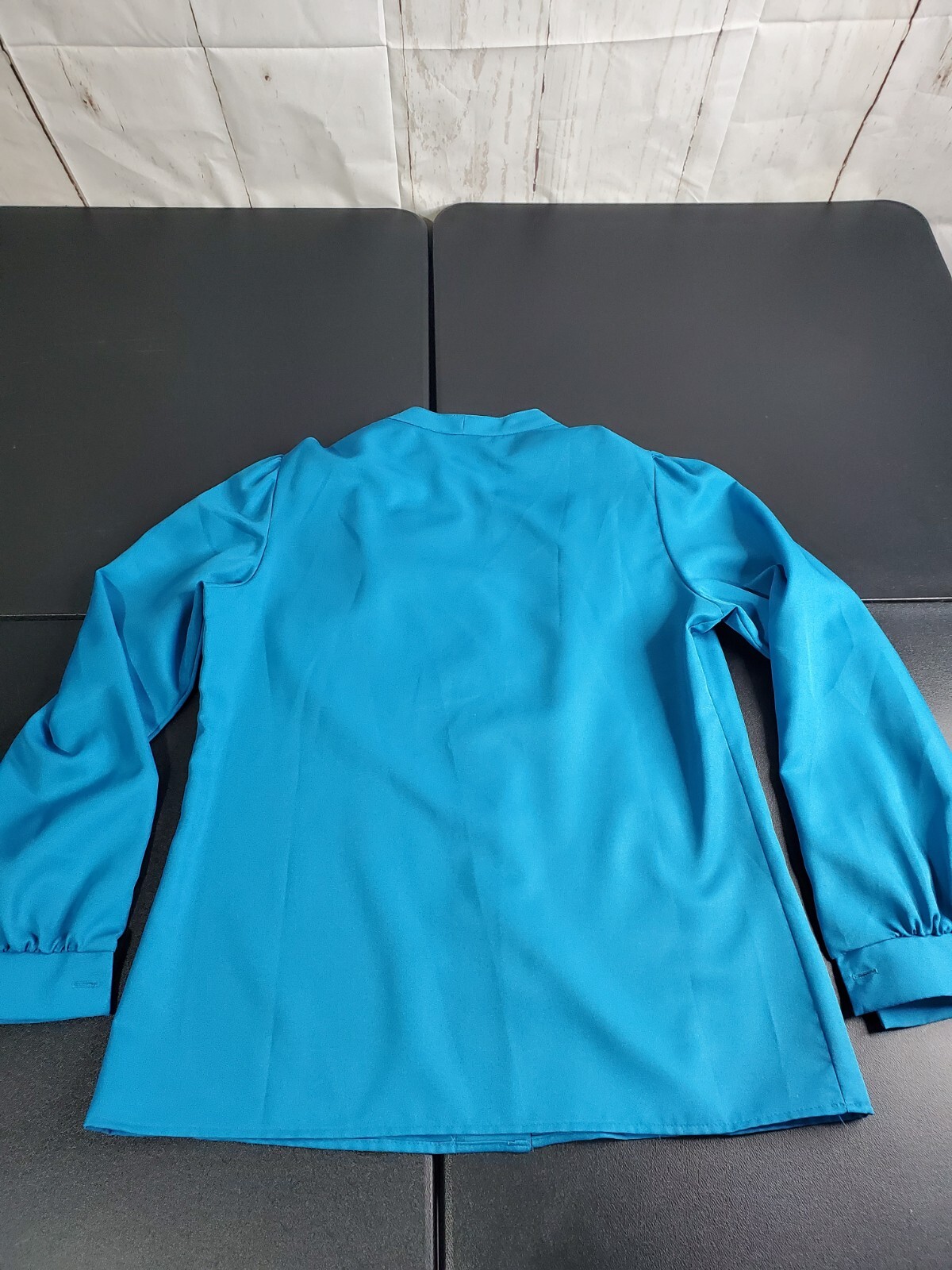 Terry Chicago Blouse Vintage Beautiful Dressy Womens Size 10 Blue Mom