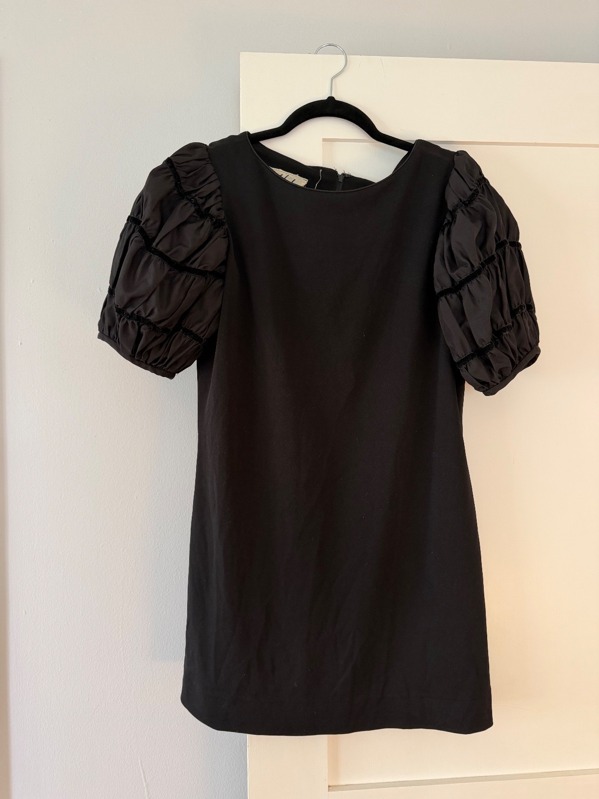 Vintage Umba for Parues Feinstein 1960s Cocktail Mini Dress Puff Sleeves