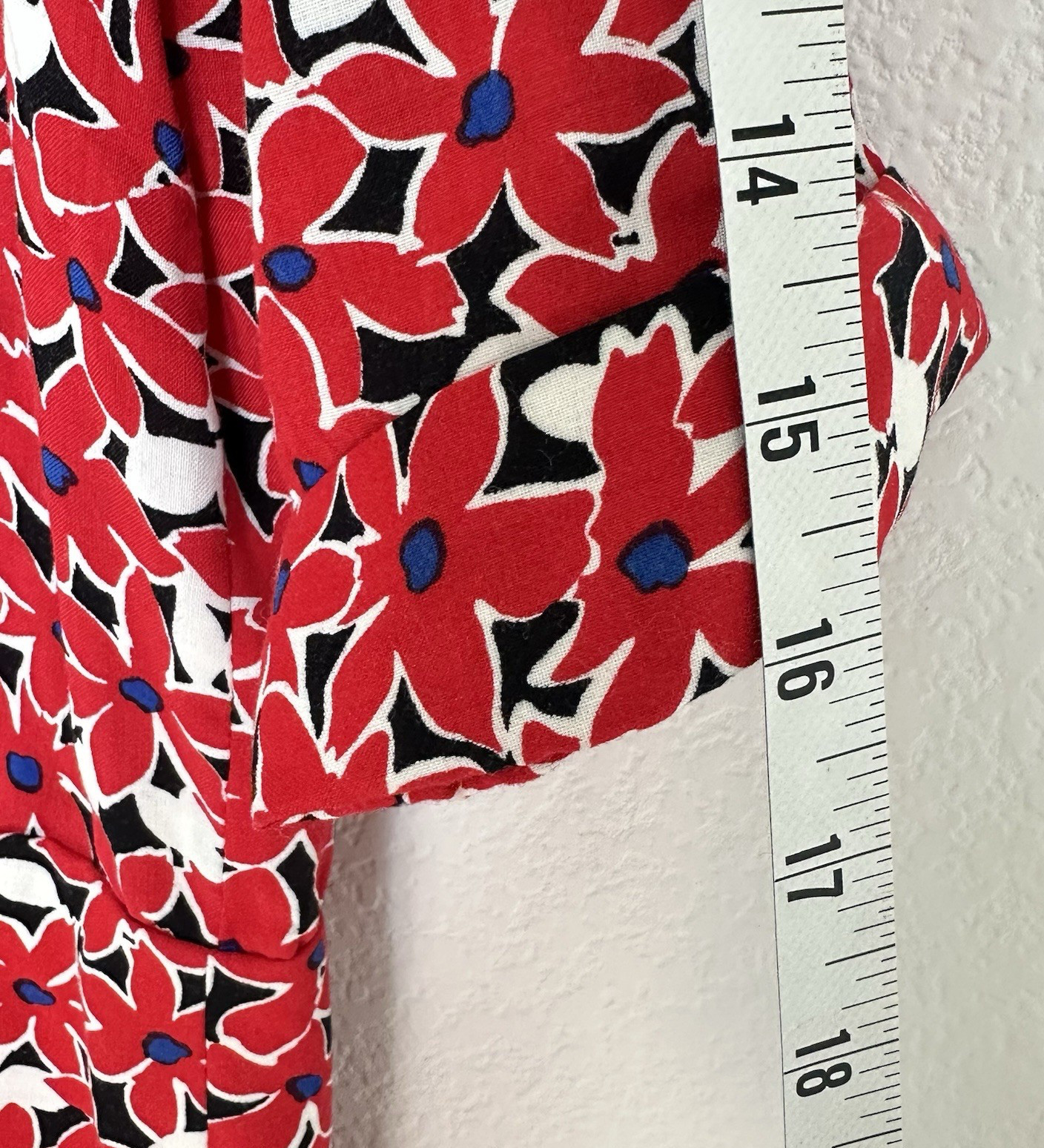 Vintage 90s Plain Jane Floral Fit & Flare Rayon Dress 9 Peter Pan Collar