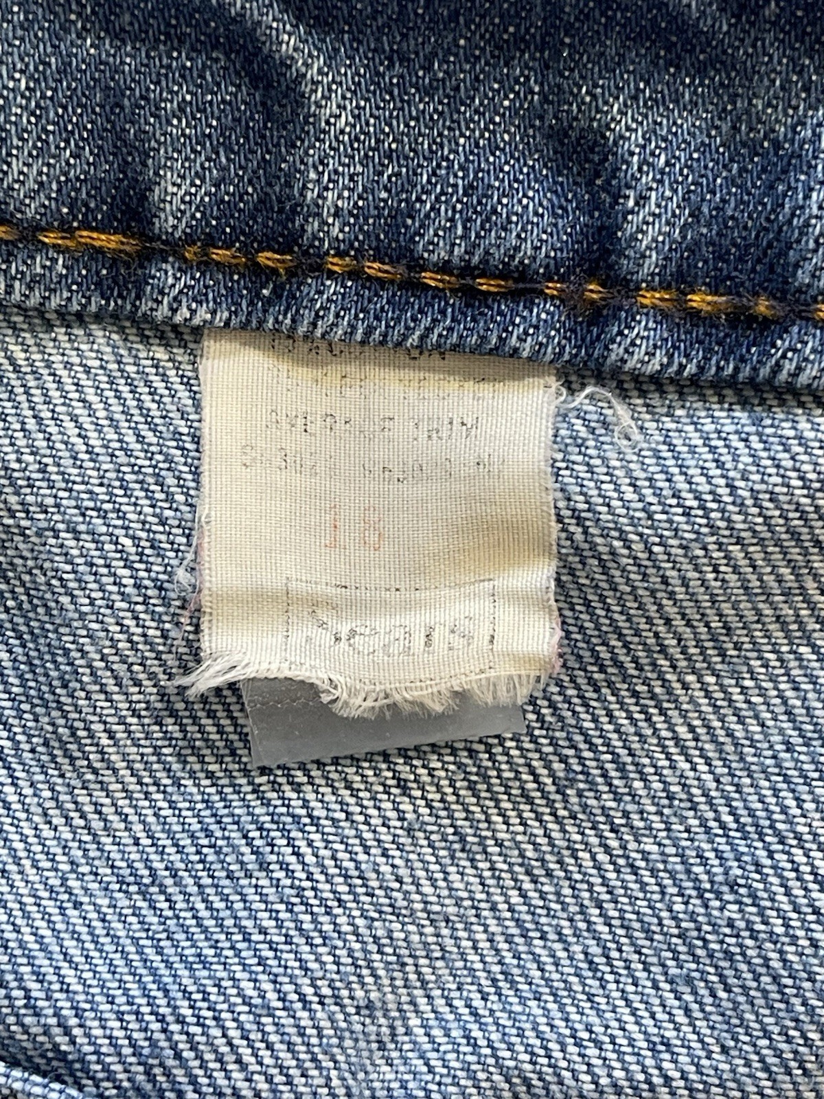 Vtg Sears Jeans That Fit 70s-80s sz18 Talon zipper high rise cut to Capri length