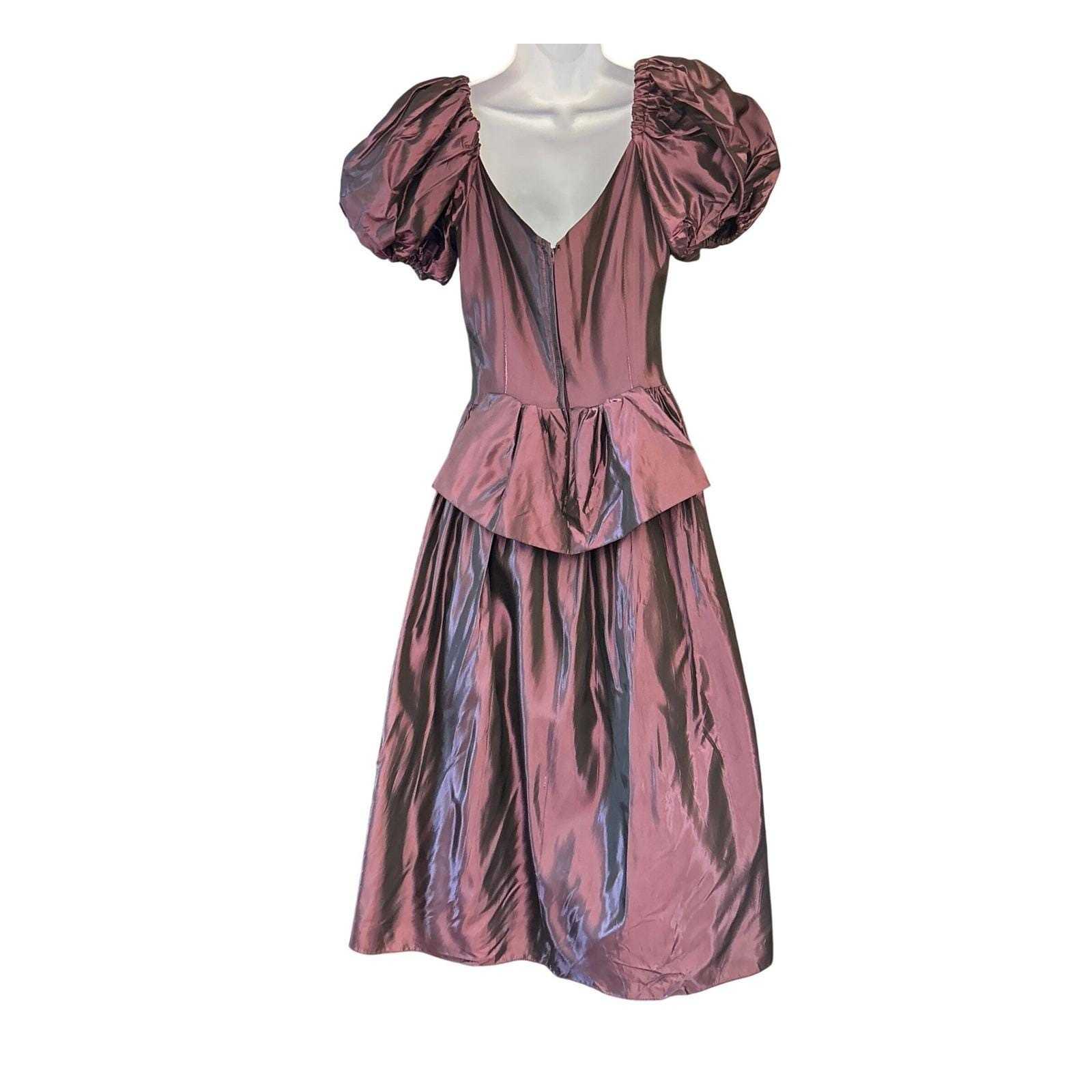 80s Cachet Petite Dress Prom Gown Regencycore Victorian Gothic Romance Halloween