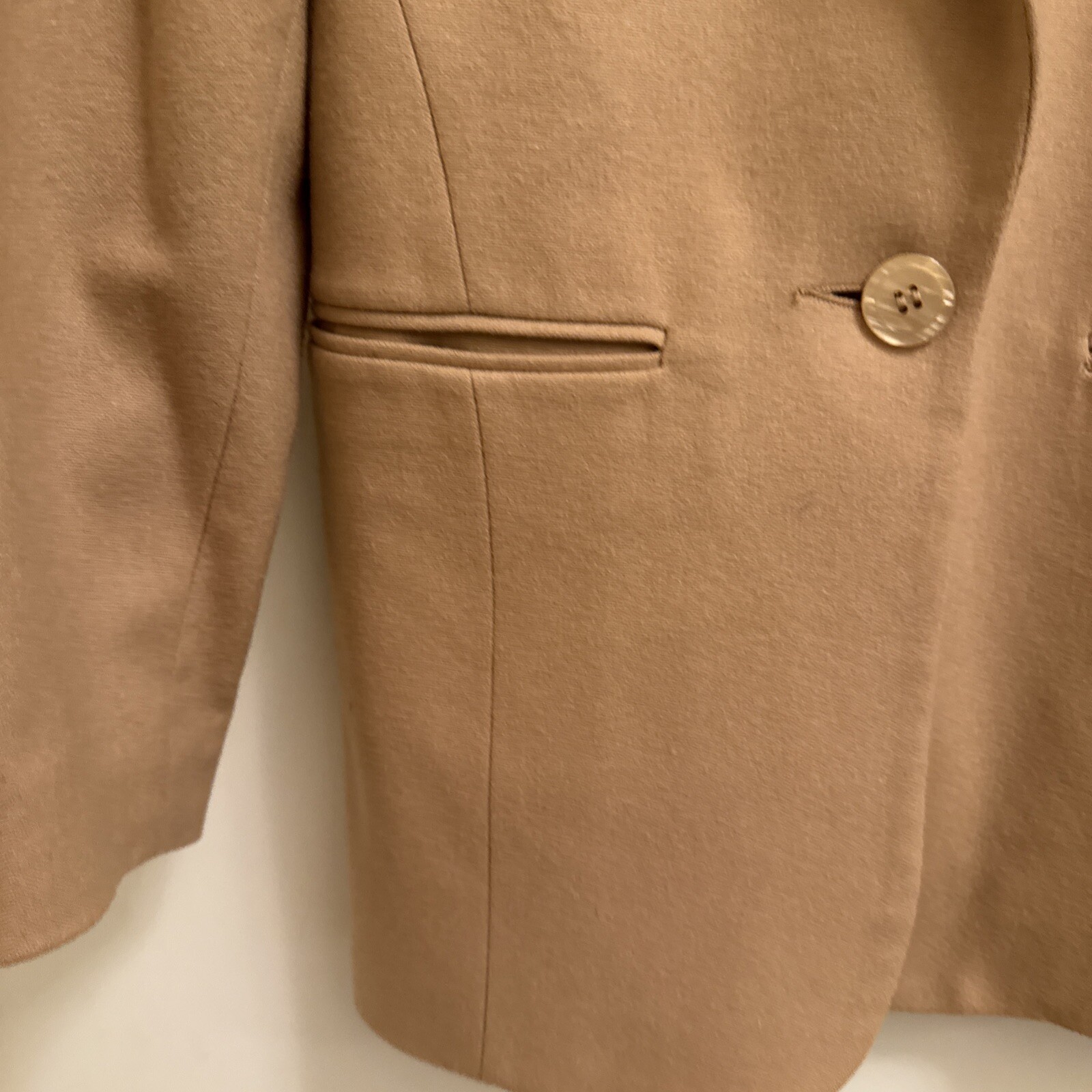 Vintage Preview International Women’s Wool Blazer-Camel Color Xxs Petite 2 4