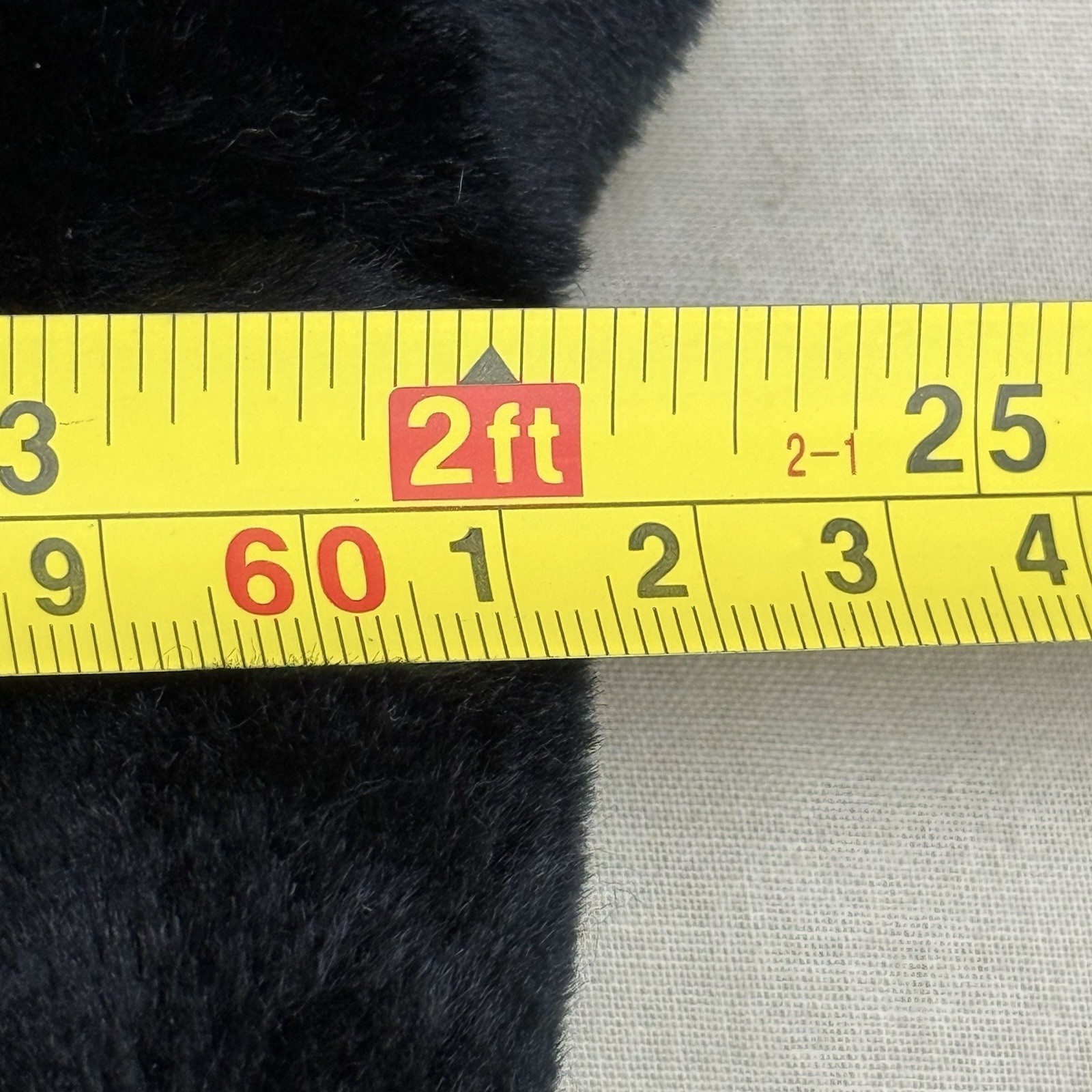 Vintage Charles Klein Black Faux Fur Long Overcoat Size Large Women’s