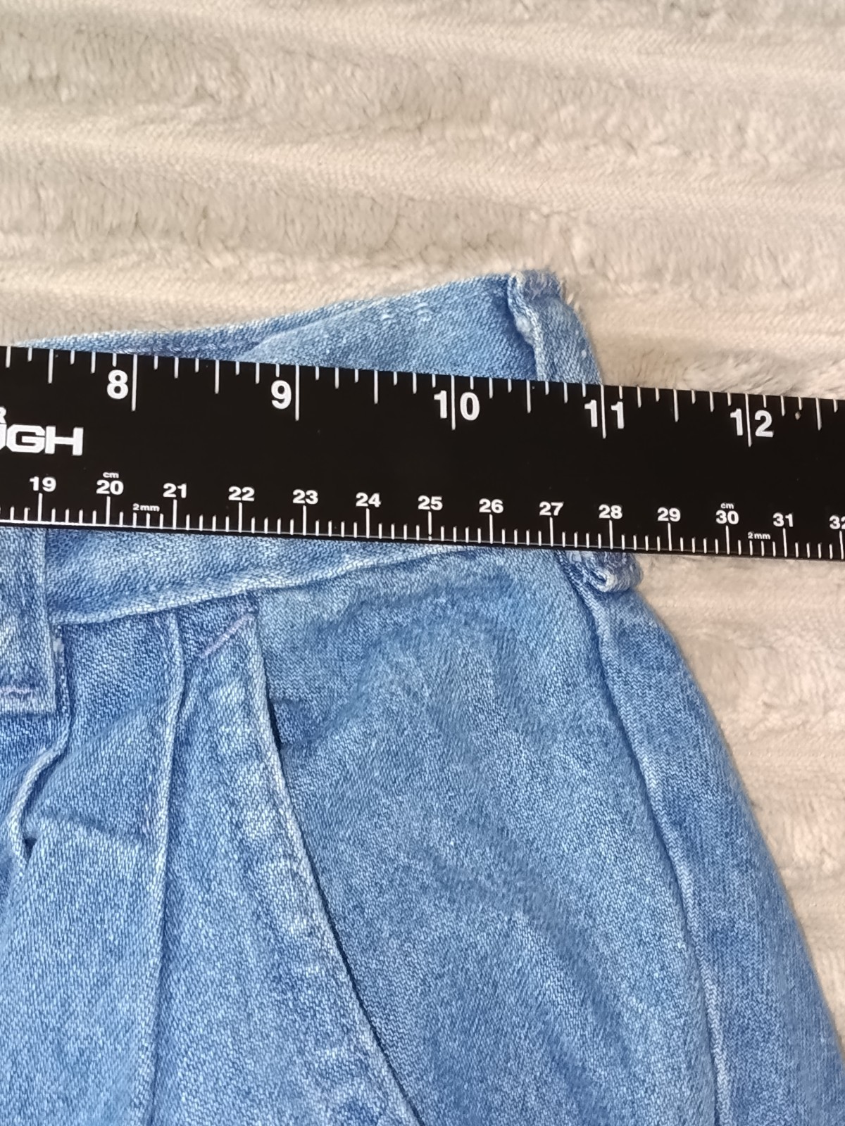 Tour de France Vintage 80’s Women’s Denim Culotte Bermuda Jorts Shorts SZ 3/4
