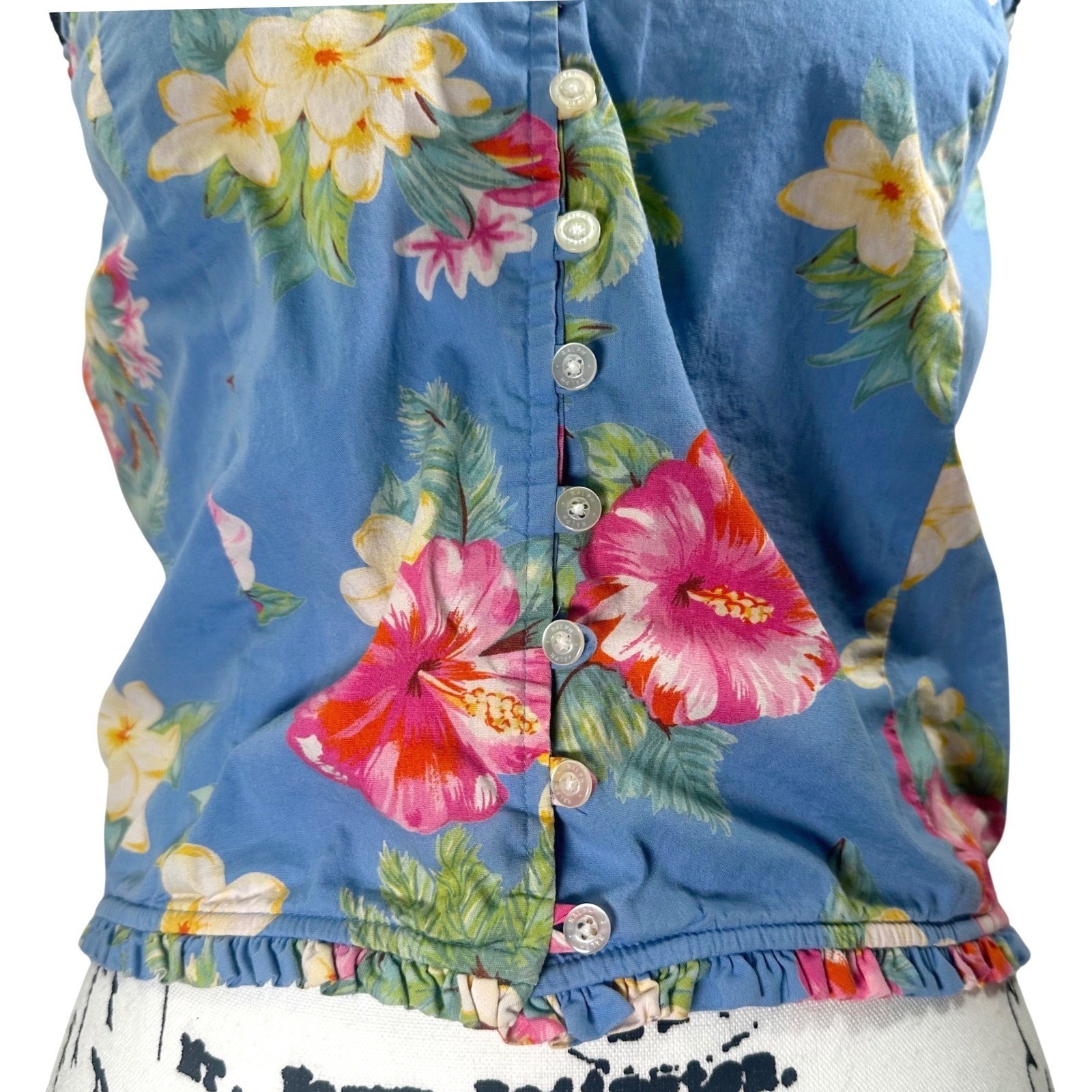 Vintage Y2K RALPH Ralph Lauren Camisole Corset Top Women’s M Floral Cottagecore