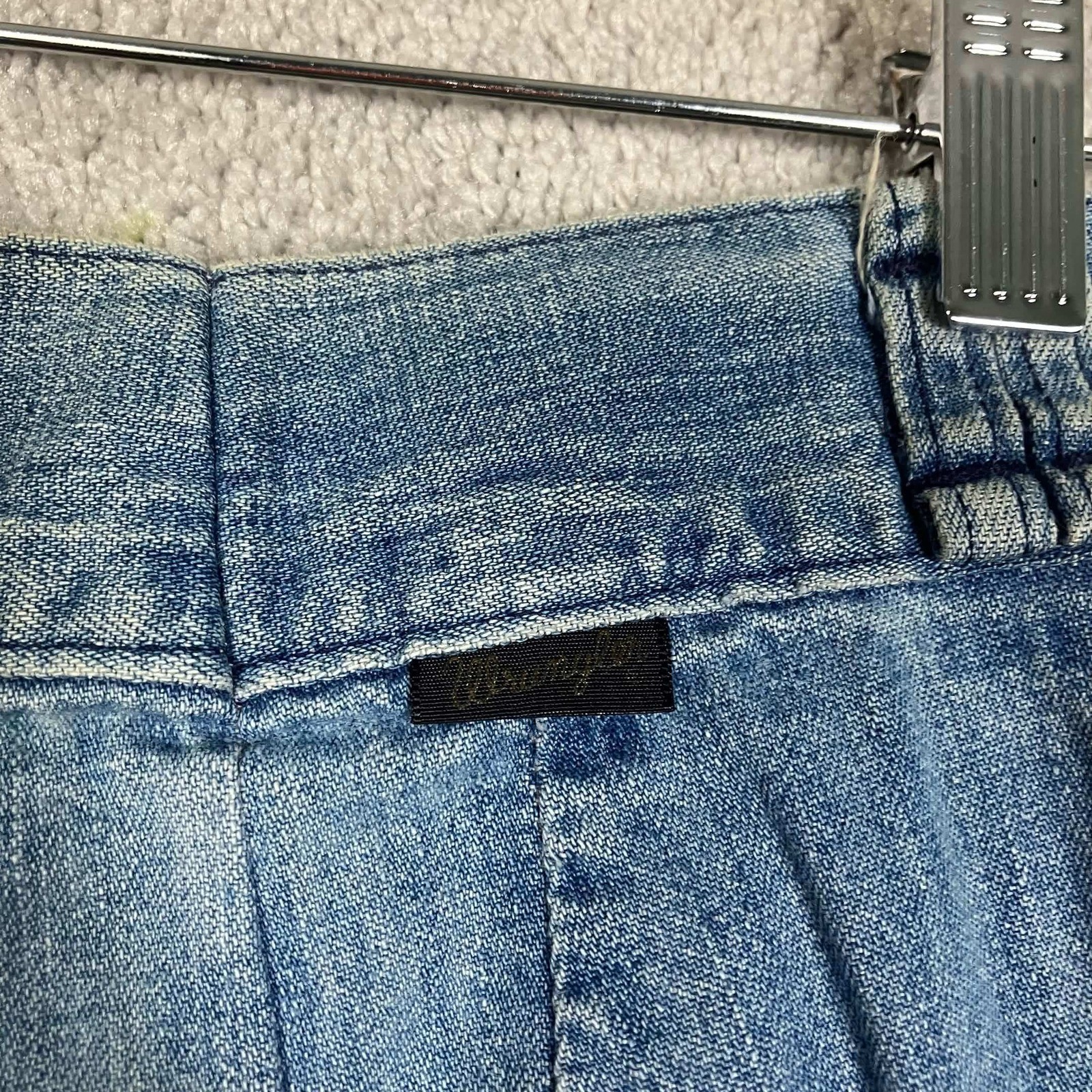 VTG 70s Wrangler Womens High Rise Wide Leg Jeans Blue Denim Scovill Zipper 26×27