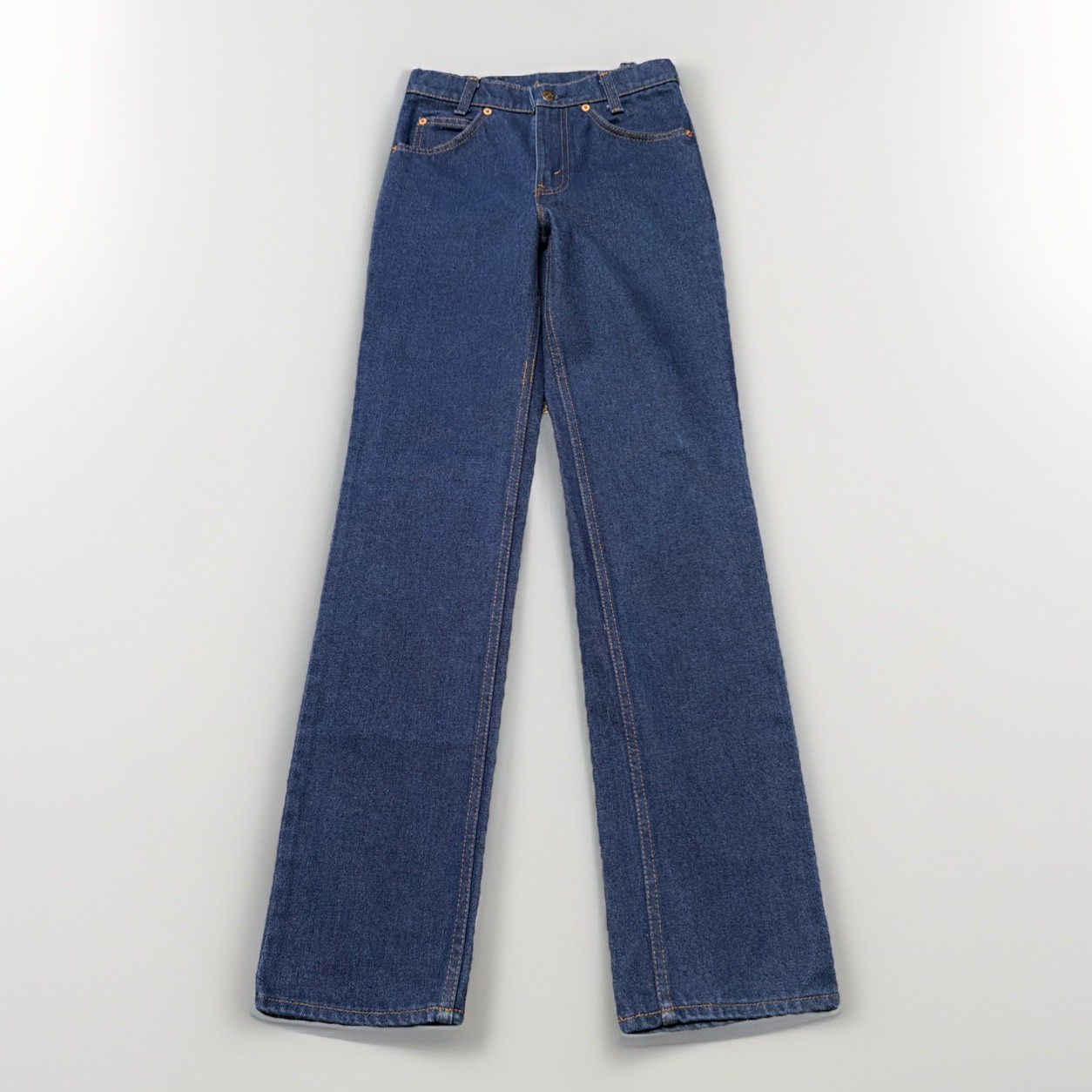 Vintage 80s Levi’s 718 Student Orange Tab Jeans 25×31 Made in USA 85